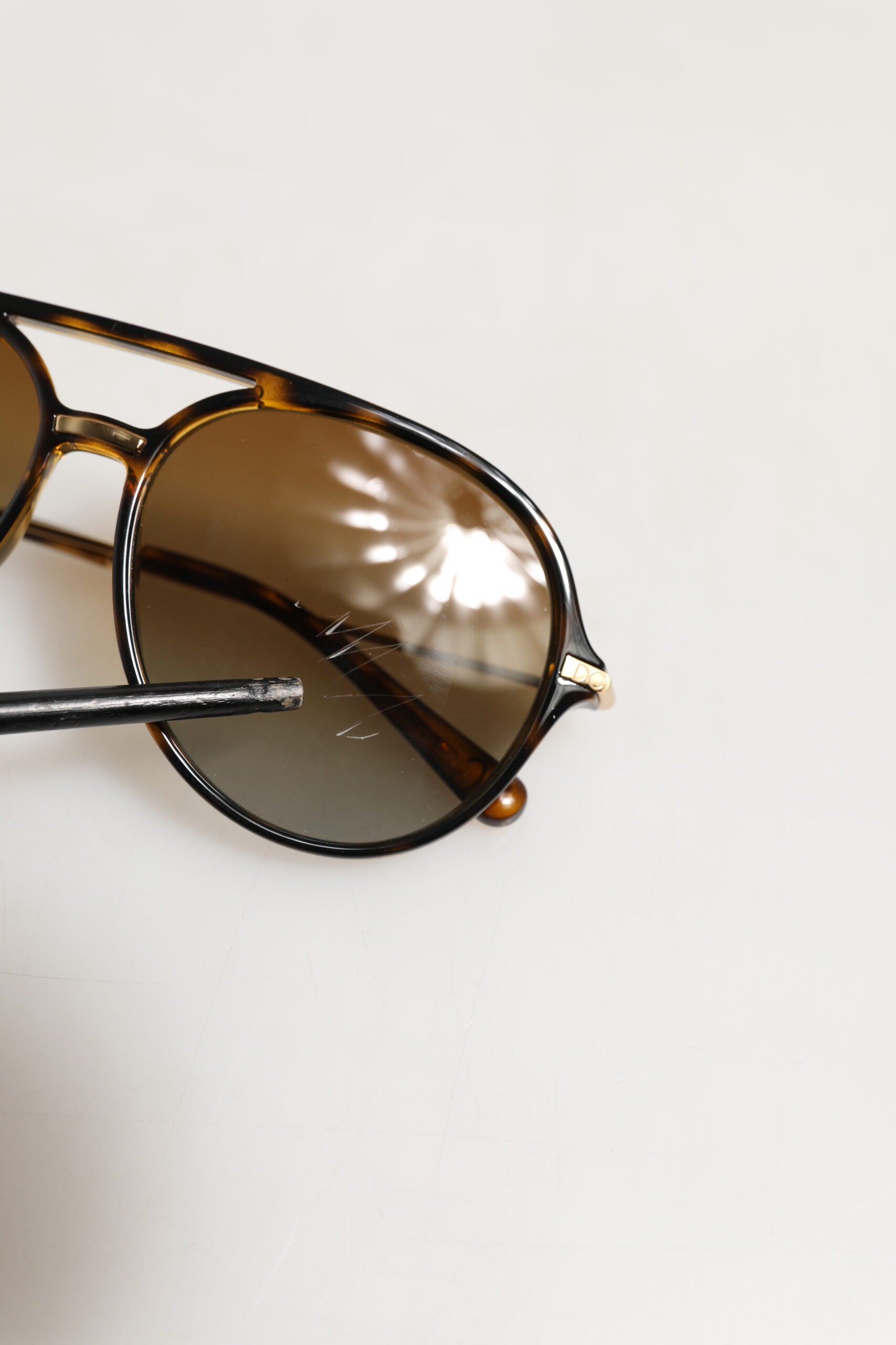 Dolce & Gabbana DG6159 Havana-solbriller med polariserede, graduerede glas