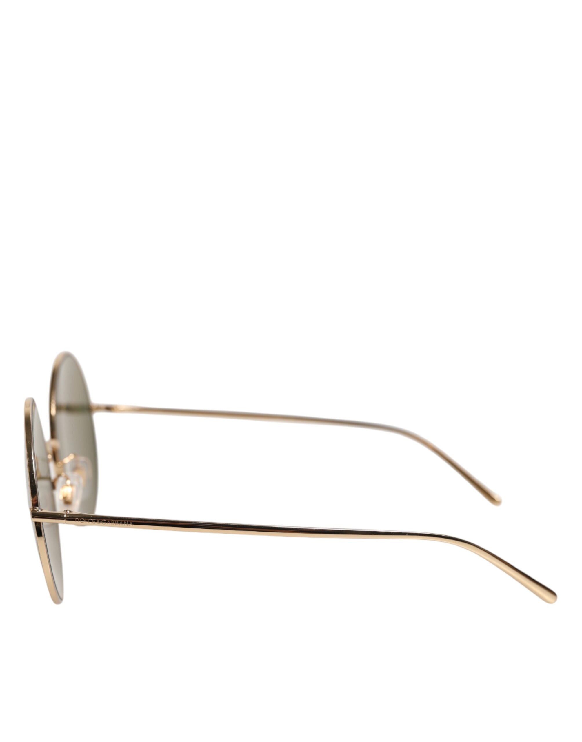 Dolce & Gabbana DG2215K forgyldte runde linser med skygge