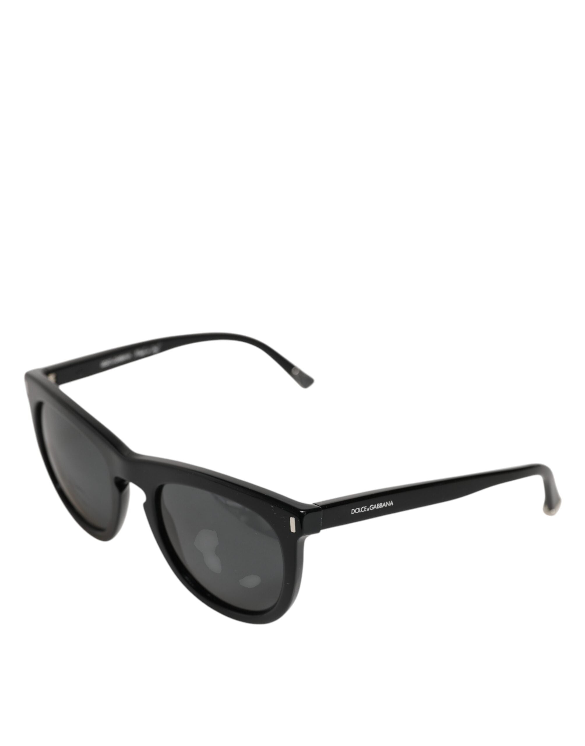Dolce & Gabbana DG4281 Sorte Runde Solbriller med Fuld Ramme