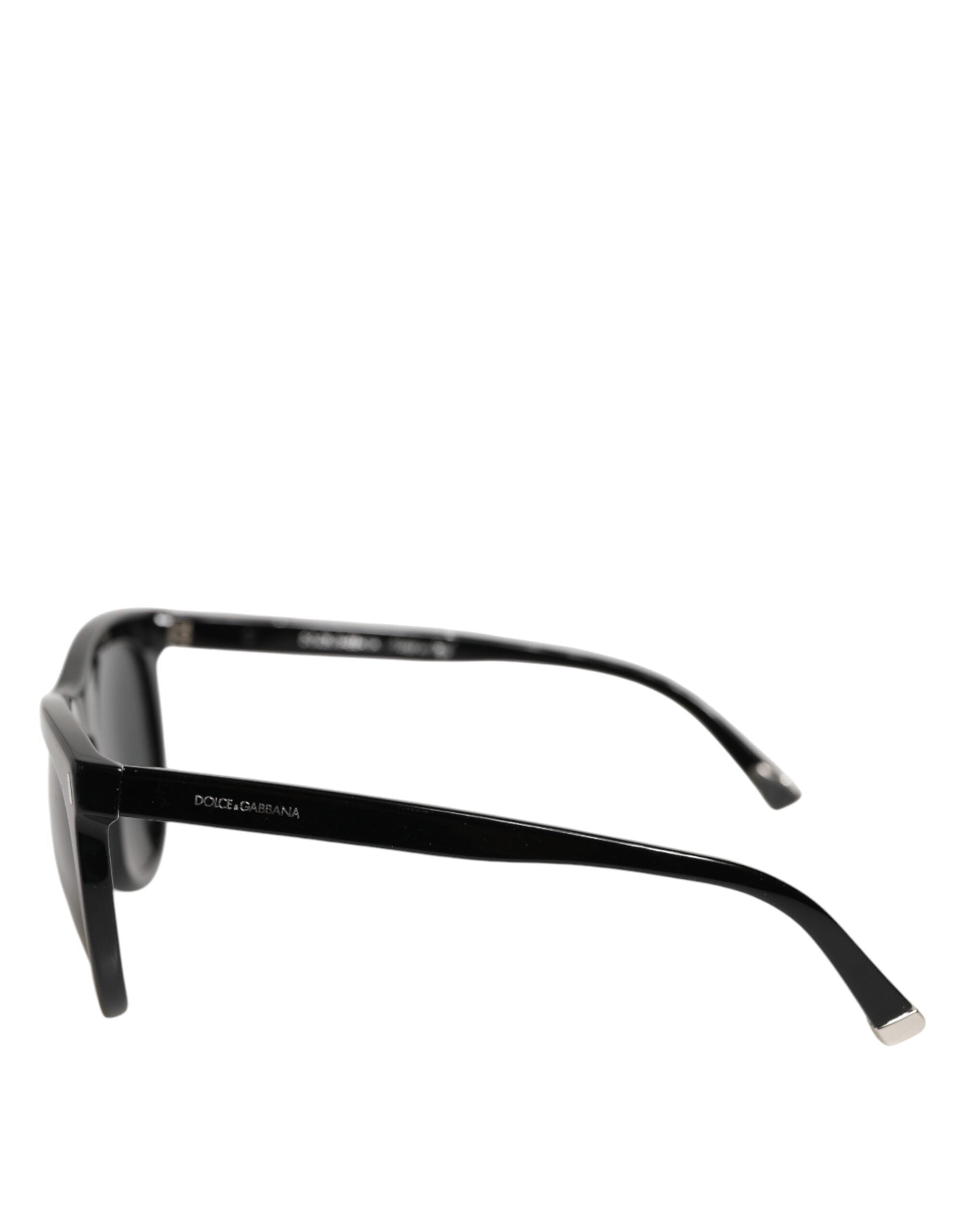 Dolce &amp; Gabbana DG4281 Sorte Runde Solbriller med Fuld Ramme