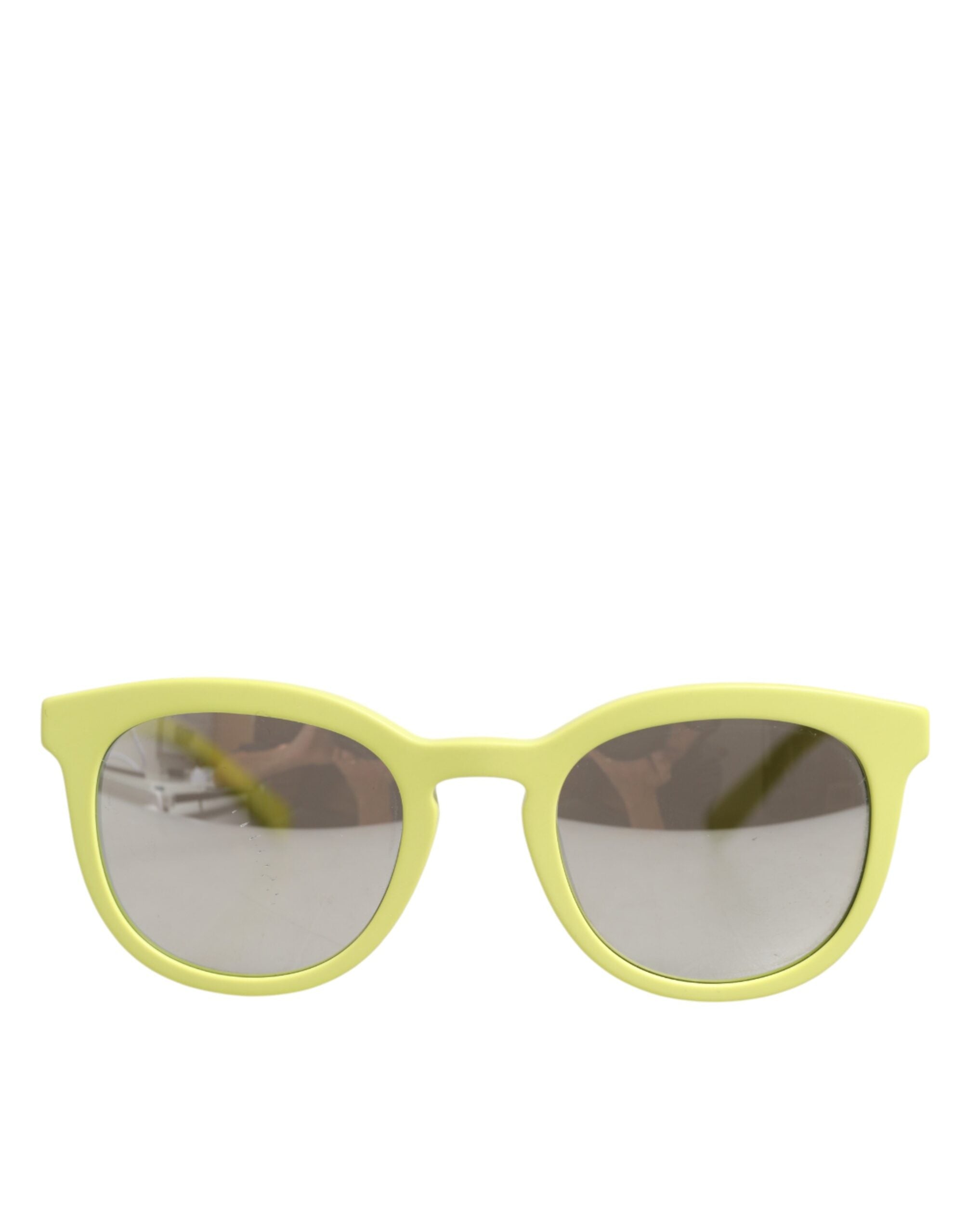 Dolce &amp; Gabbana DG4324 Gule Indrammede Solbriller med Spejlglas