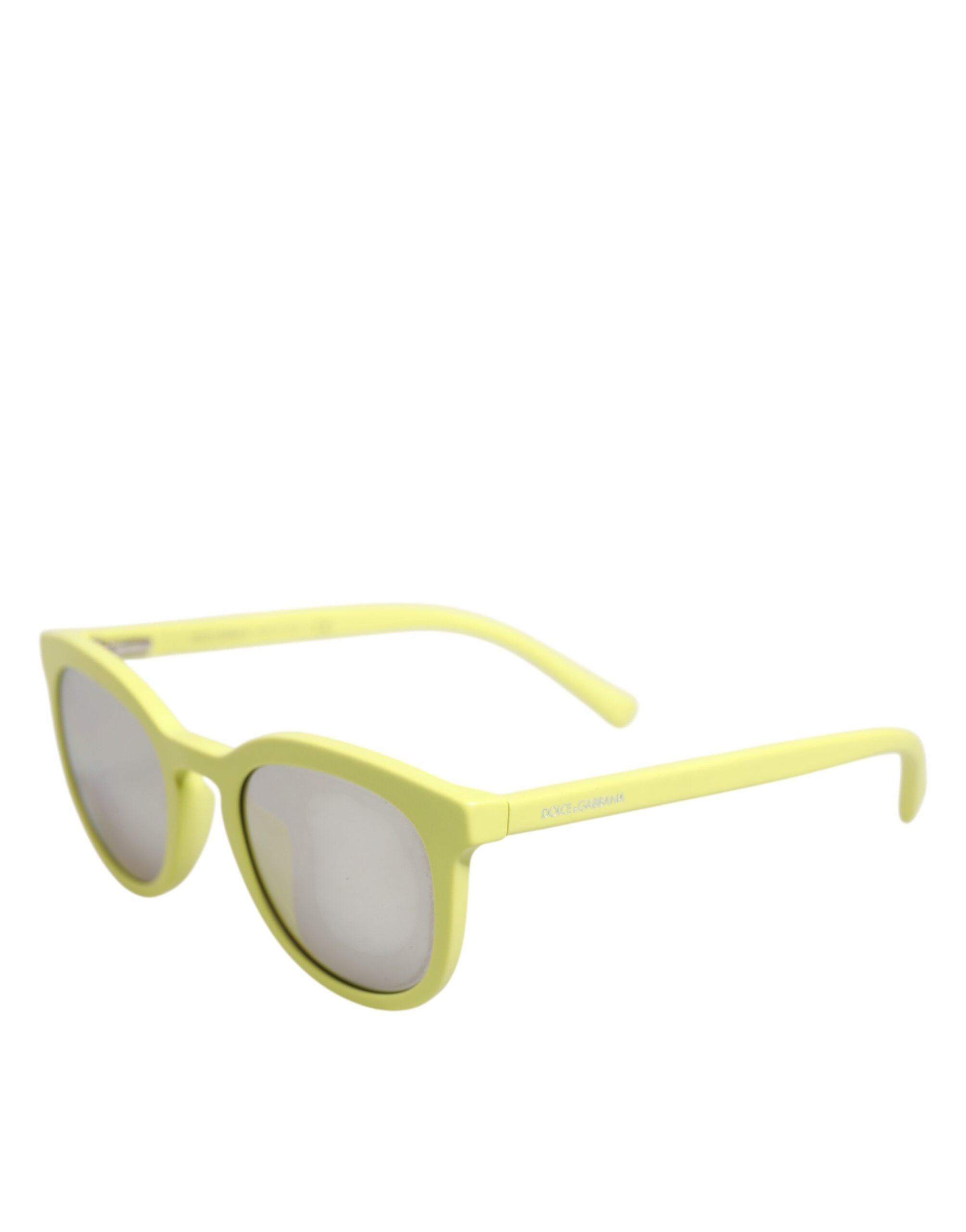 Dolce &amp; Gabbana DG4324 Gule Indrammede Solbriller med Spejlglas