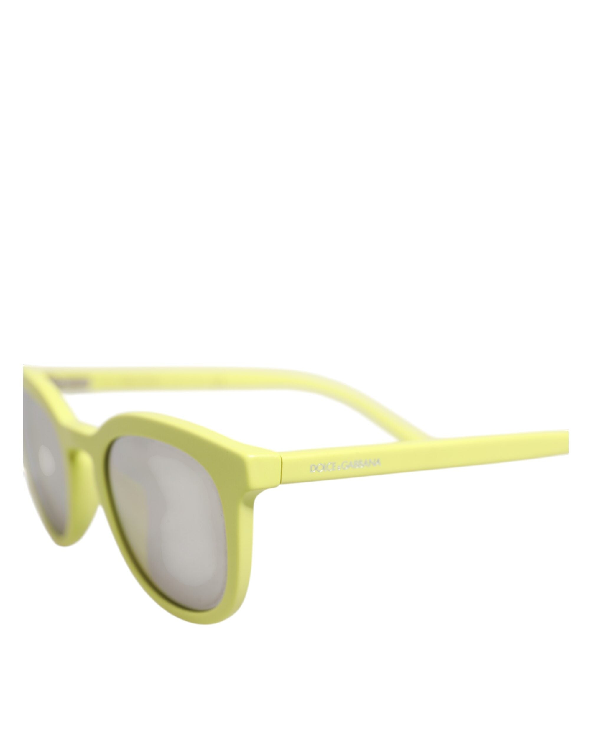 Dolce &amp; Gabbana DG4324 Gule Indrammede Solbriller med Spejlglas