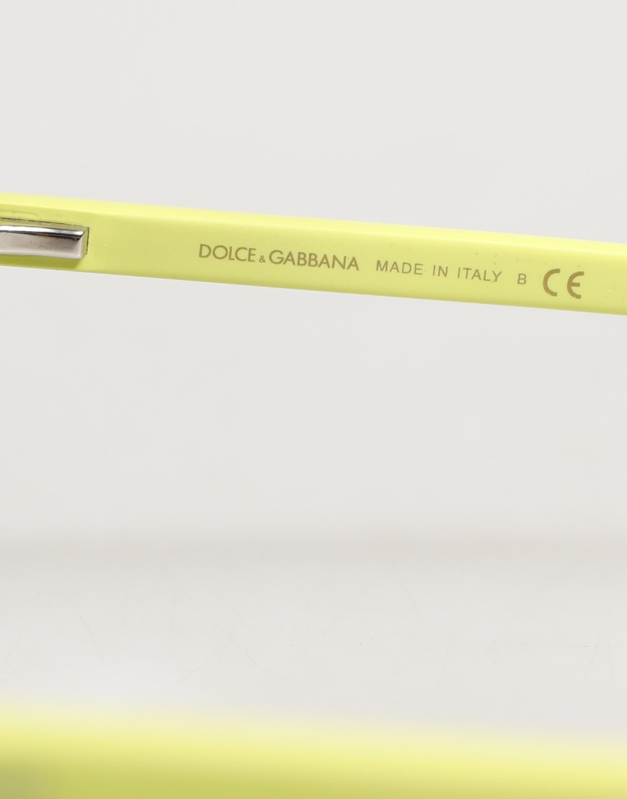 Dolce &amp; Gabbana DG4324 Gule Indrammede Solbriller med Spejlglas