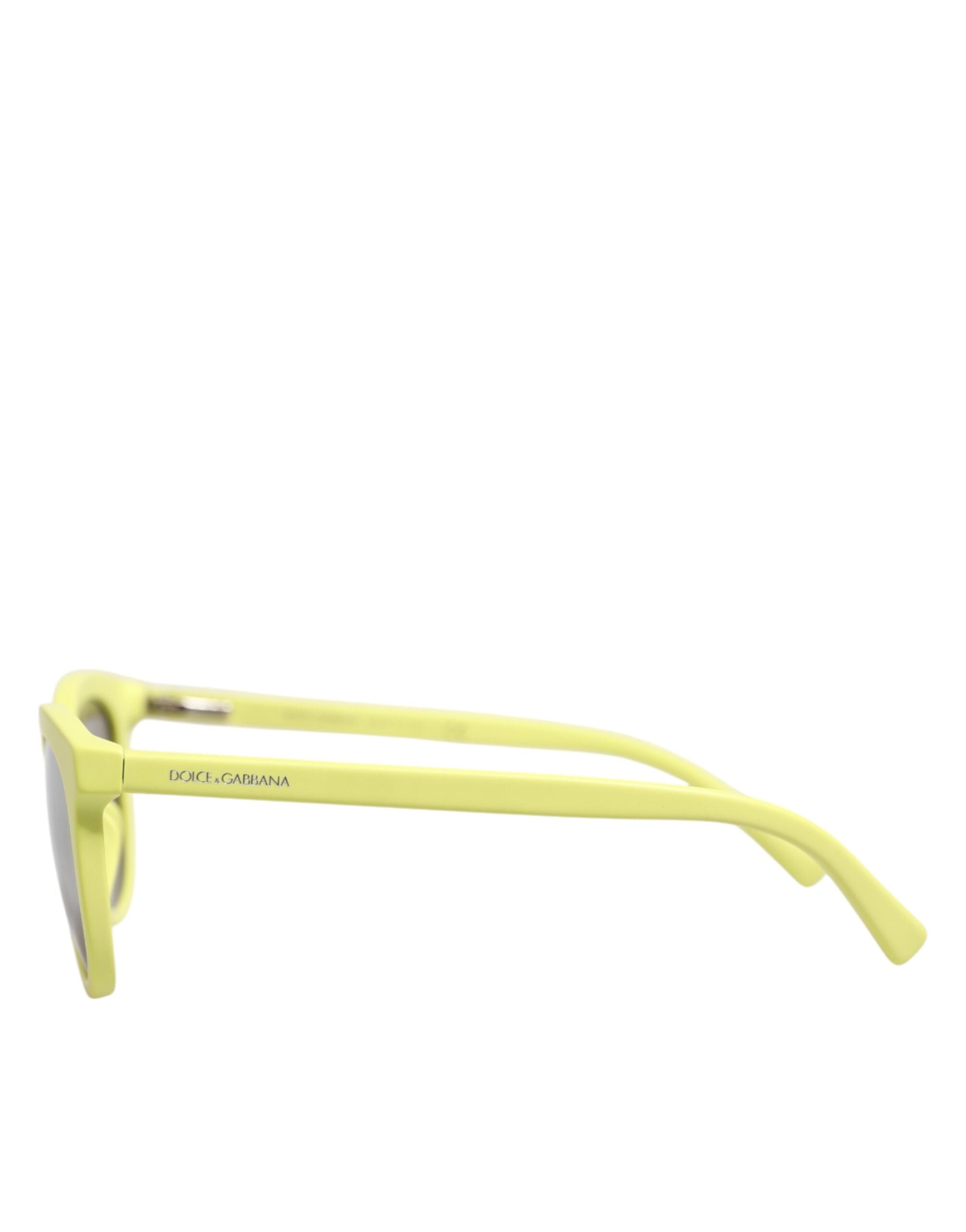 Dolce &amp; Gabbana DG4324 Gule Indrammede Solbriller med Spejlglas