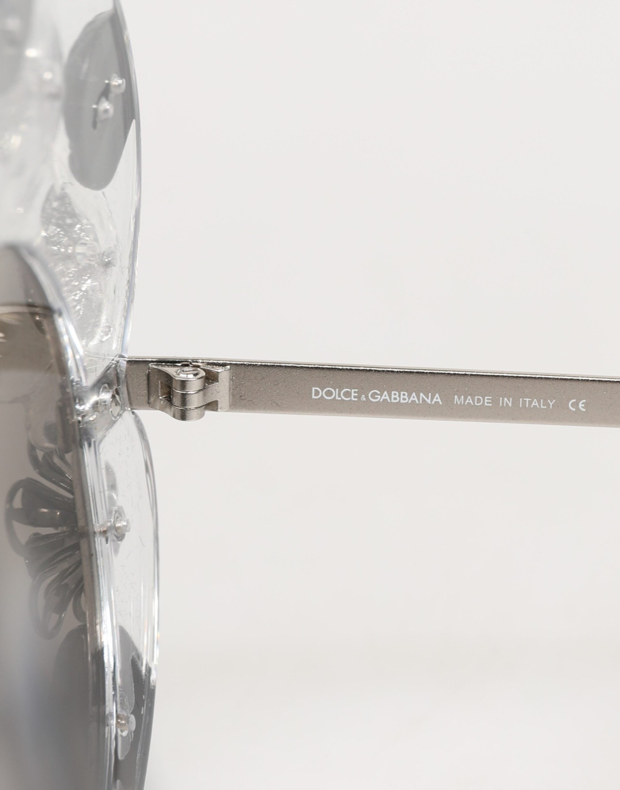 Dolce & Gabbana Transparente DG4292 Runde Krystalblomster Solbriller