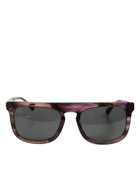 Dolce &amp; Gabbana DG4390F Havana solbriller med fuld kant og runde glas i acetat