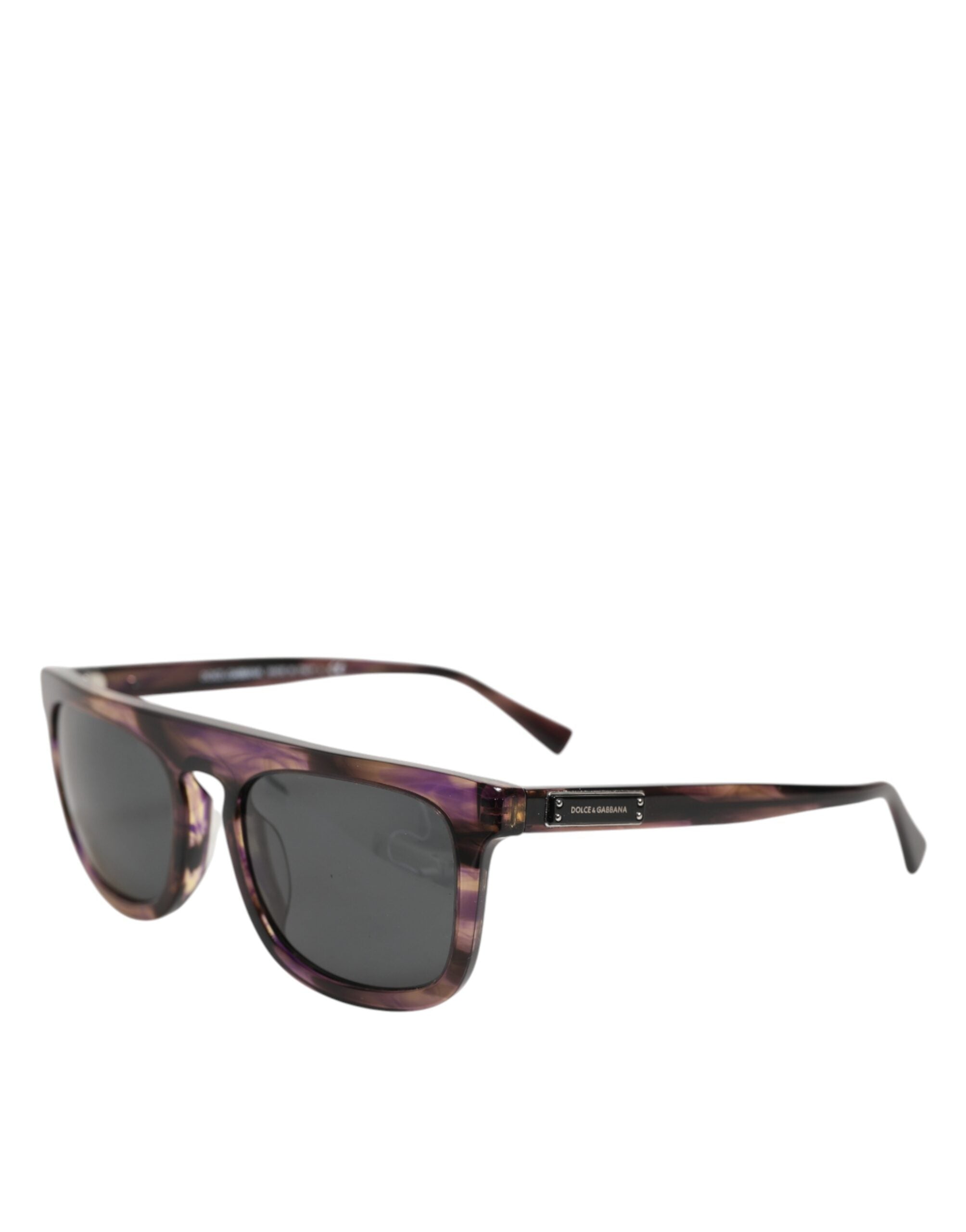 Dolce & Gabbana DG4390F Havana solbriller med fuld kant og runde glas i acetat