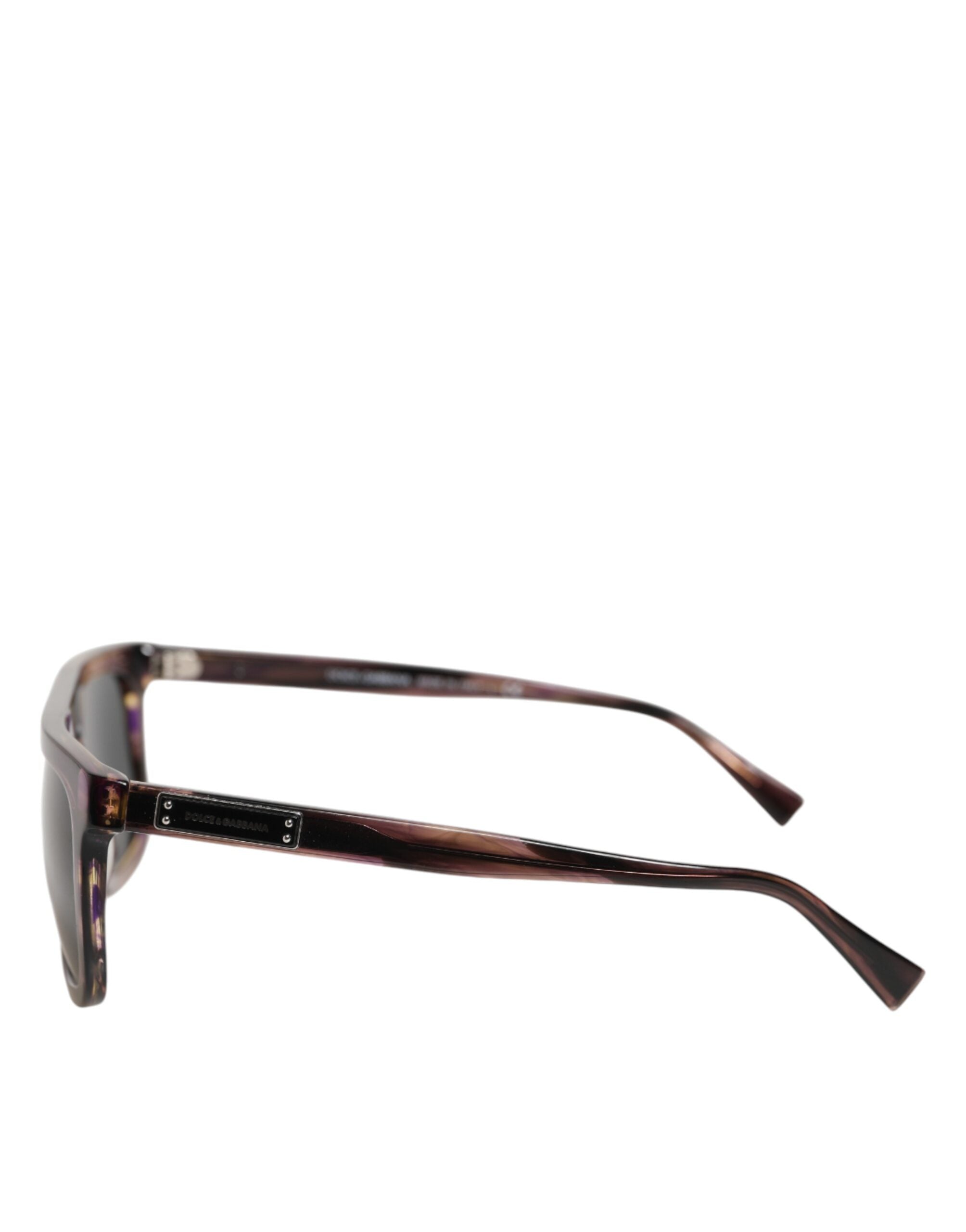 Dolce & Gabbana DG4390F Havana solbriller med fuld kant og runde glas i acetat