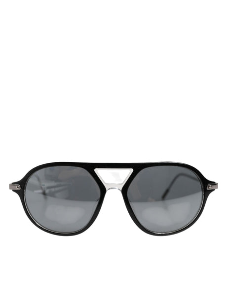 Dolce &amp; Gabbana DG4343F Sorte Acetat Solbriller med Pilotbrille