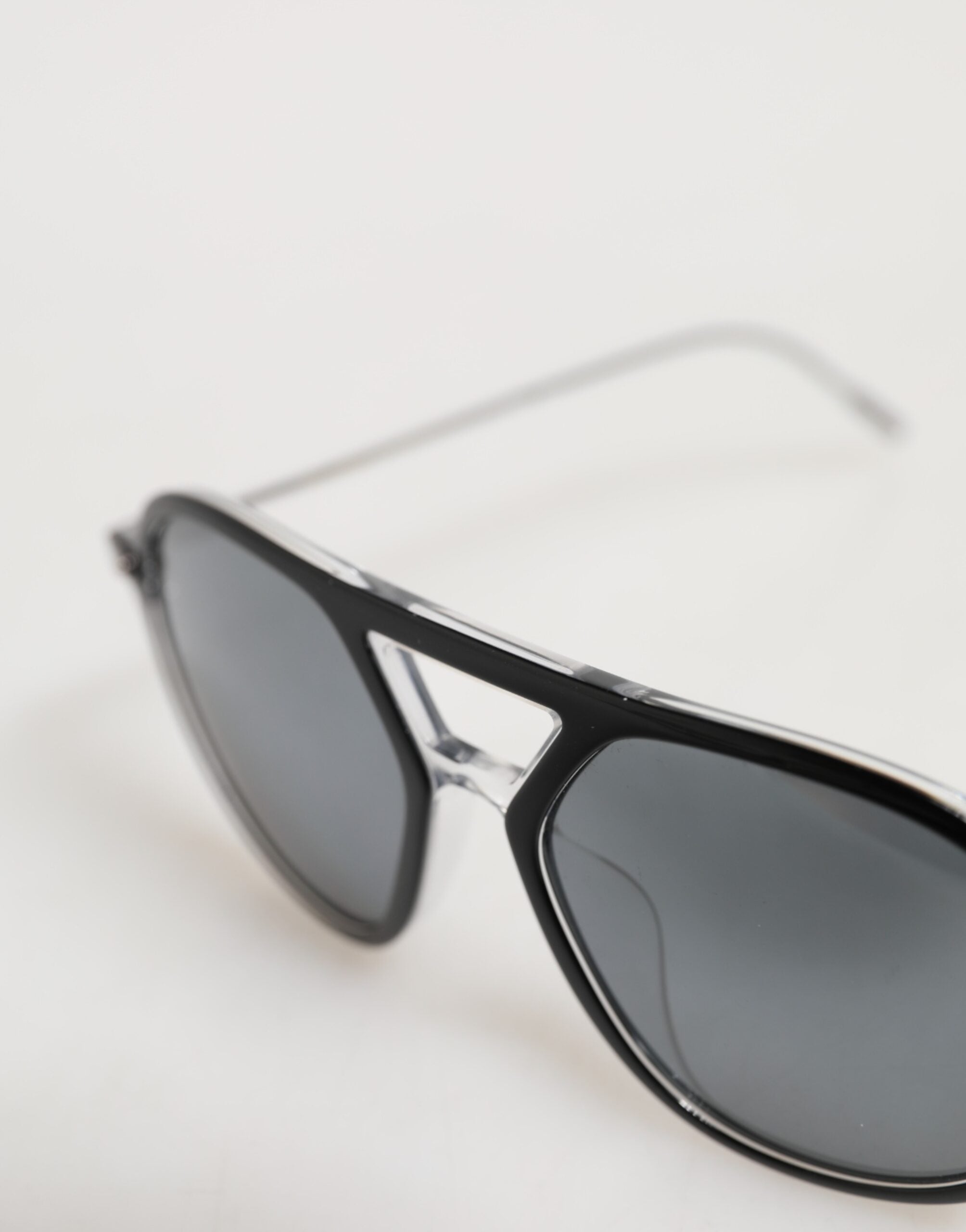 Dolce & Gabbana DG4343F Sorte Acetat Solbriller med Pilotbrille