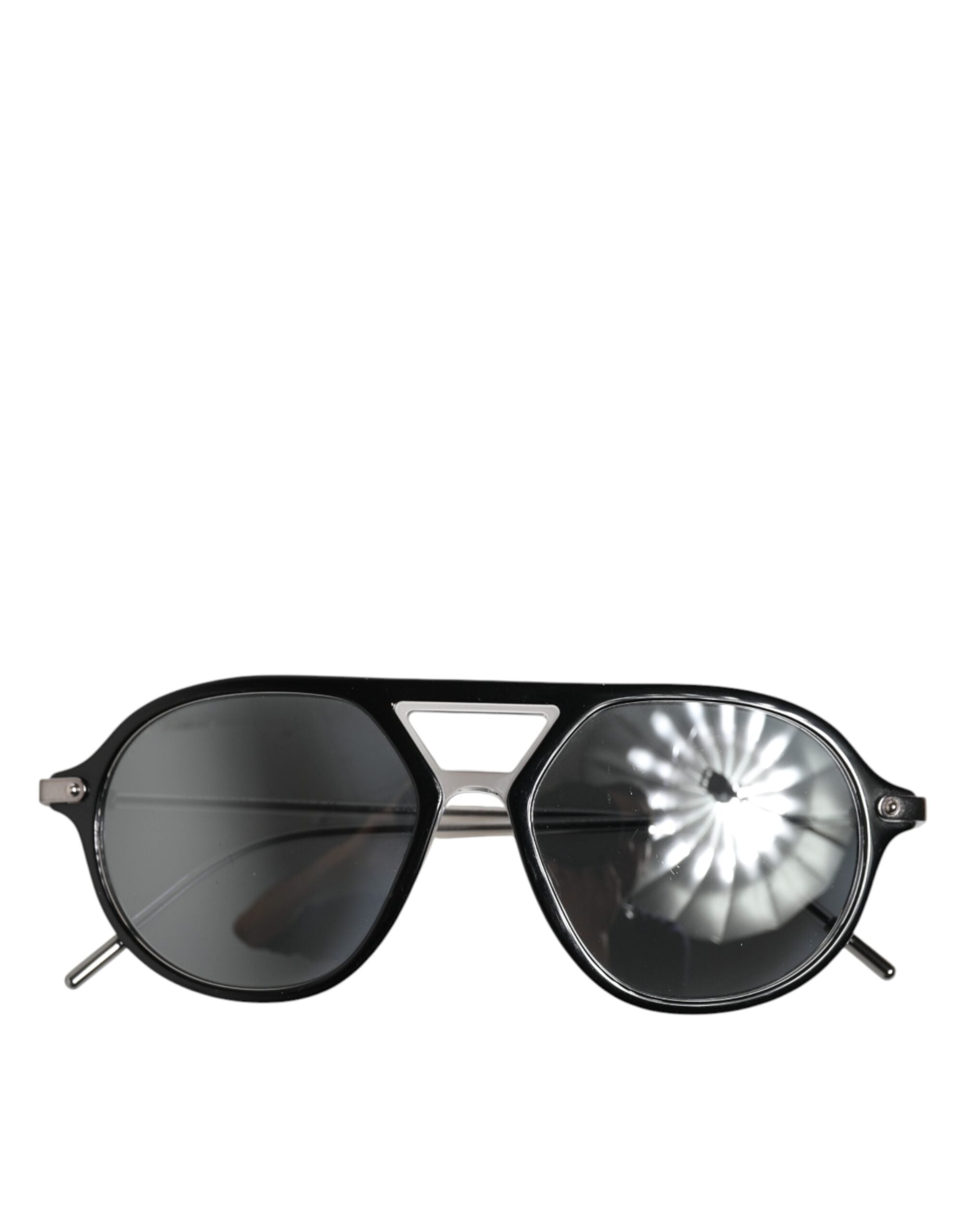 Dolce & Gabbana DG4343F Sorte Acetat Solbriller med Pilotbrille