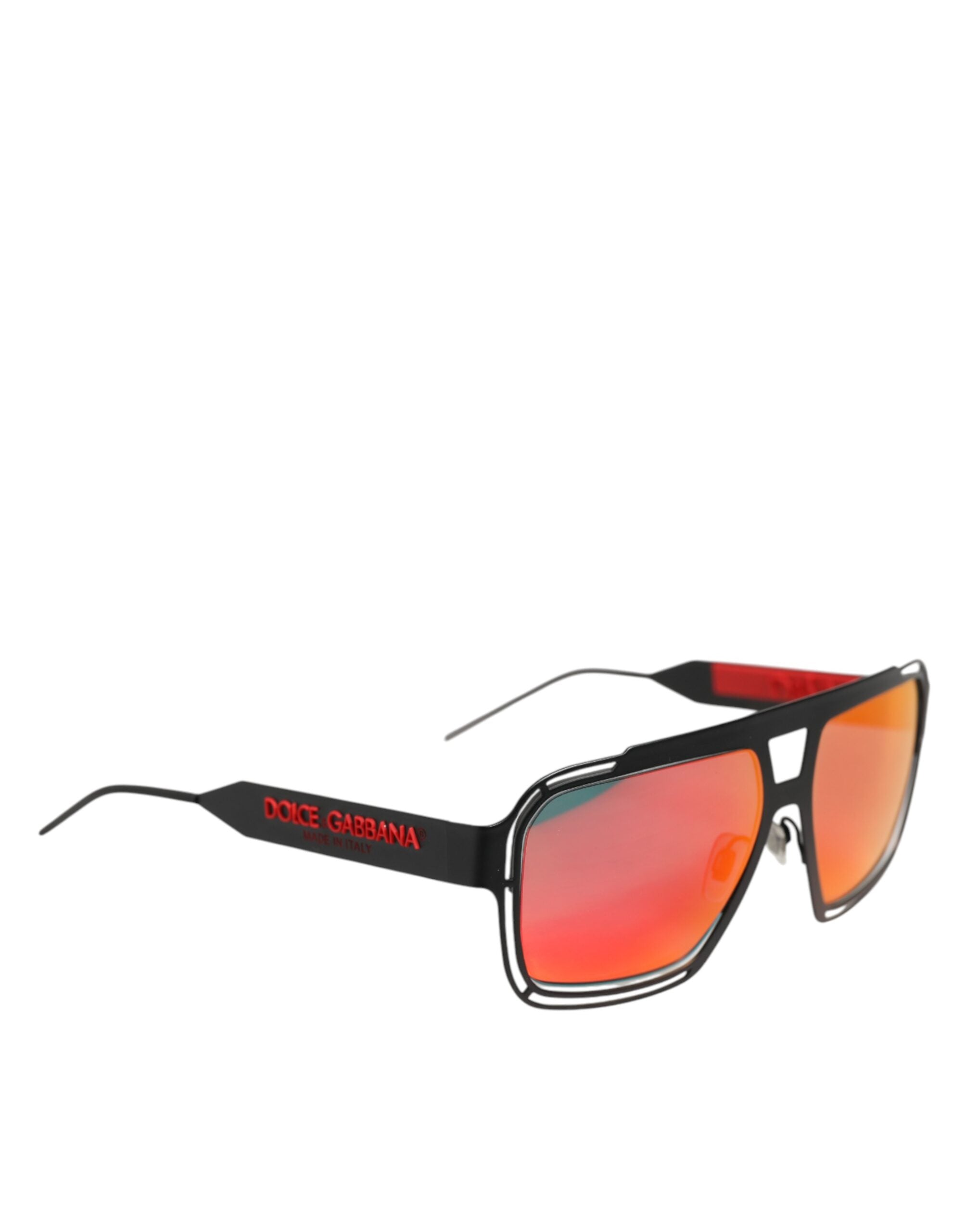 Dolce & Gabbana solbriller med sort metalstel og pilotbriller