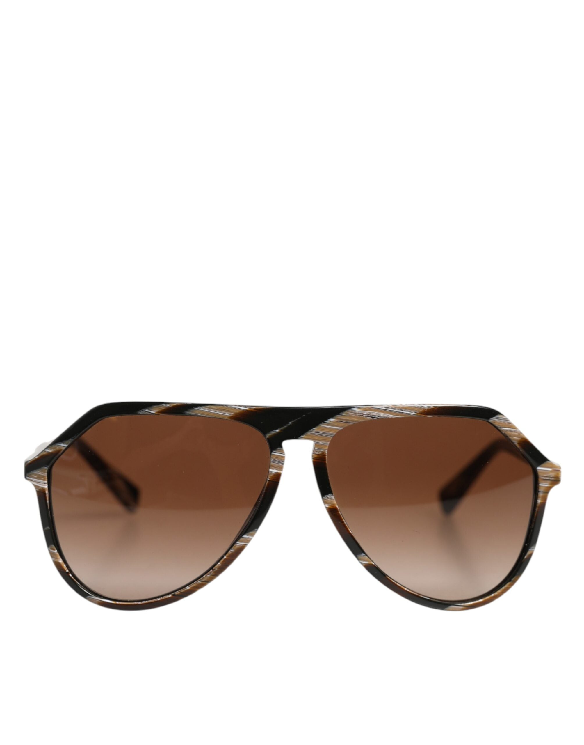 Dolce & Gabbana Brune Full Rim Acetat Pilot Solbriller