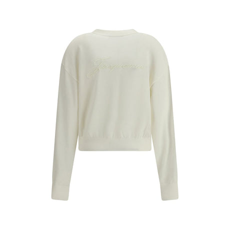 Jacquemus Hvid Merino Uld Cardigan