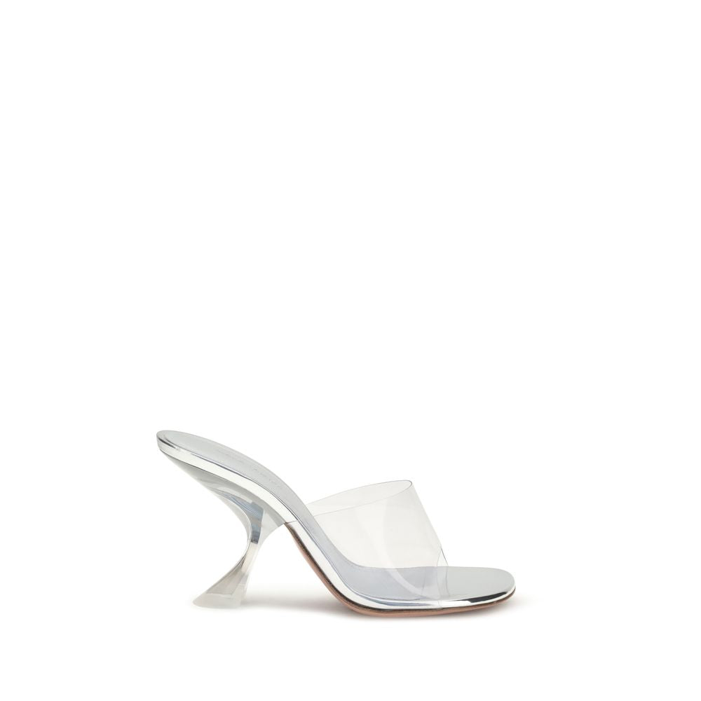 Amina Muaddi Taylor Glass Sandals