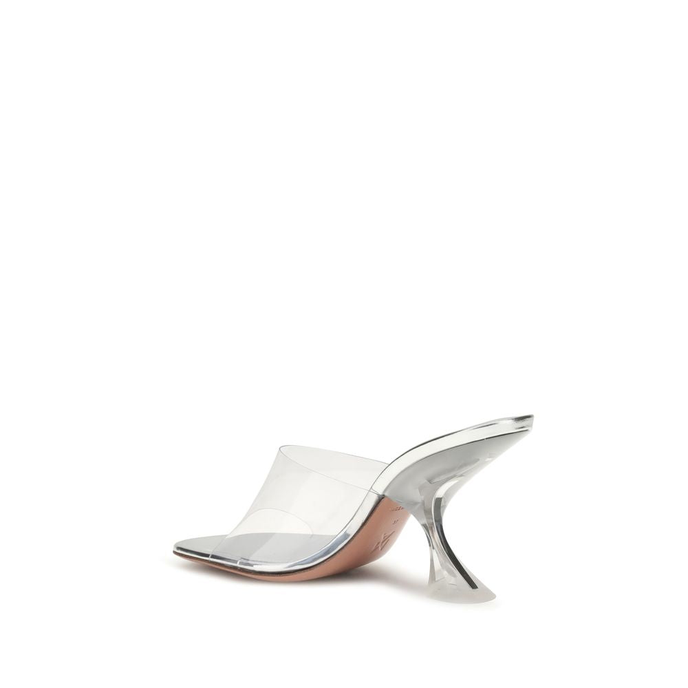 Amina Muaddi Taylor Glass Sandals