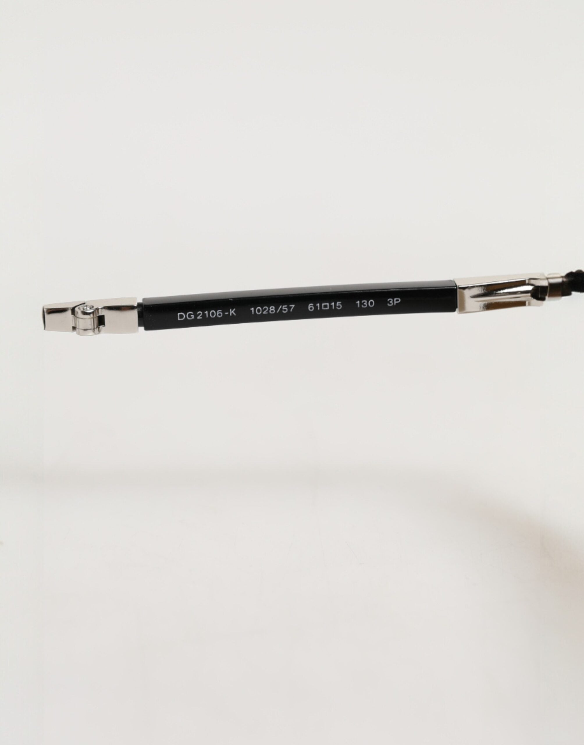 Dolce & Gabbana DG2106K Sølvfarvede Aviator Solbriller med Brillestel