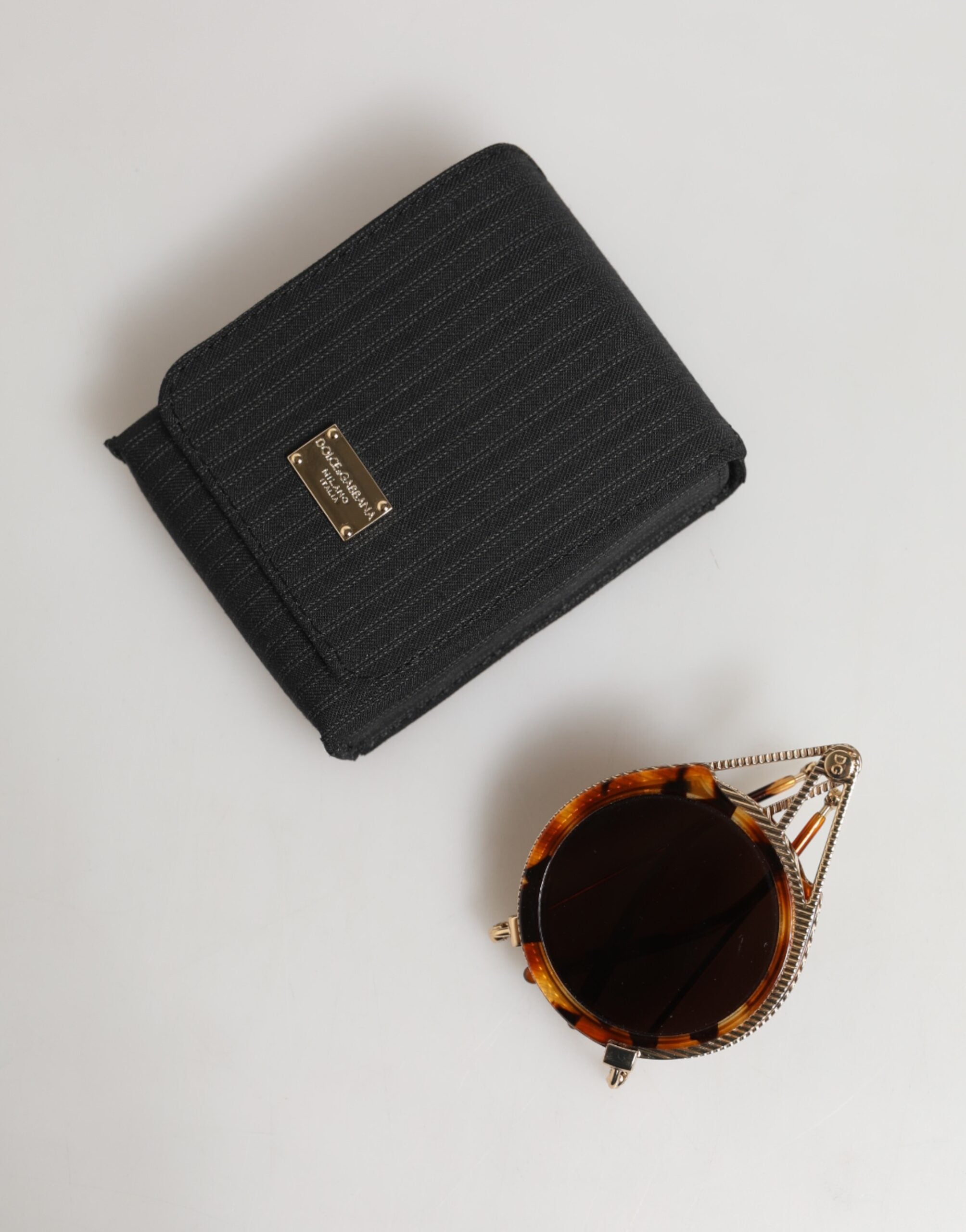 Dolce & Gabbana guld Havana stel DG Fatto A Mano Eyewea solbriller