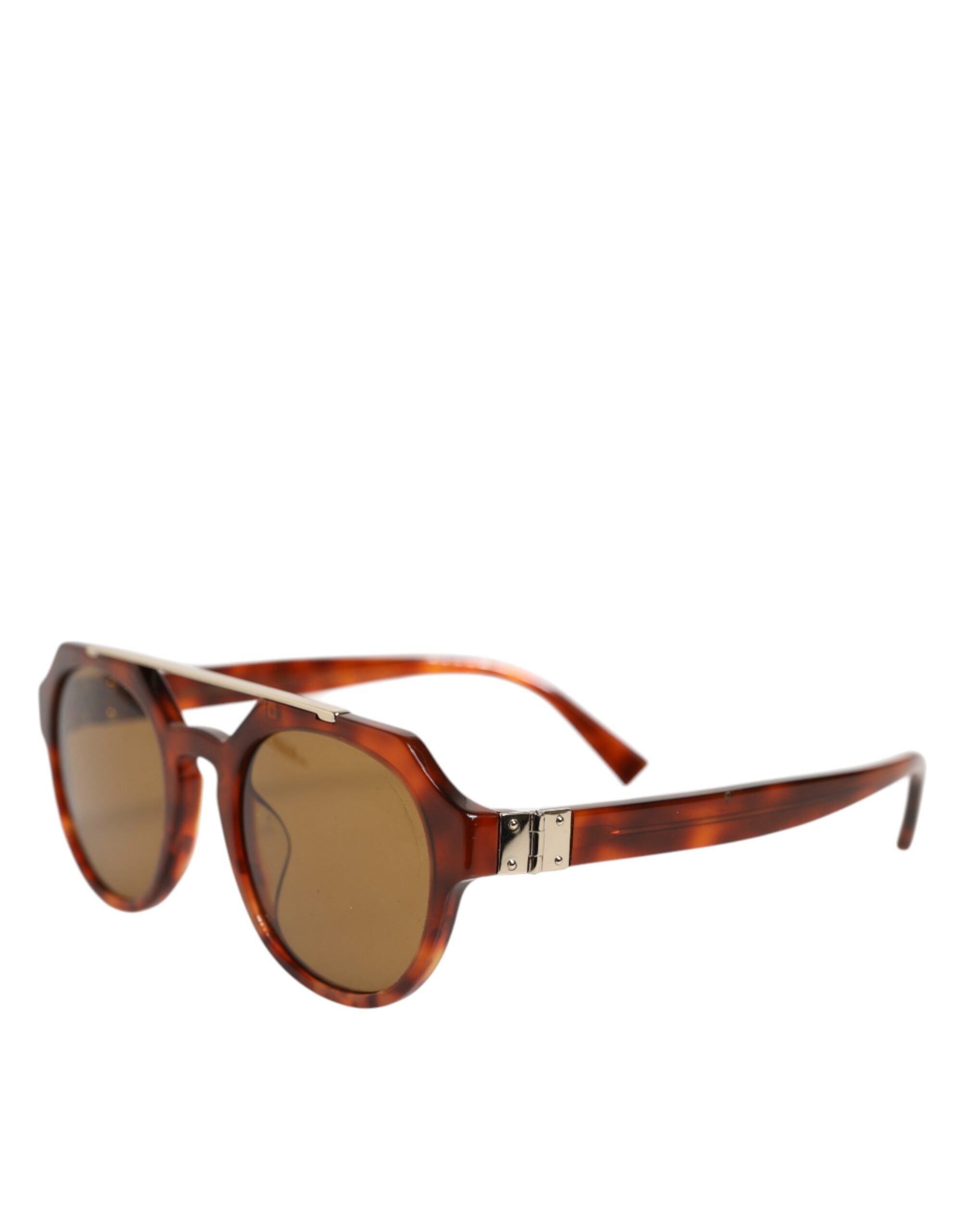Dolce & Gabbana DG4313F Brune Skildpaddeskjoldssolbriller med Pilotstel