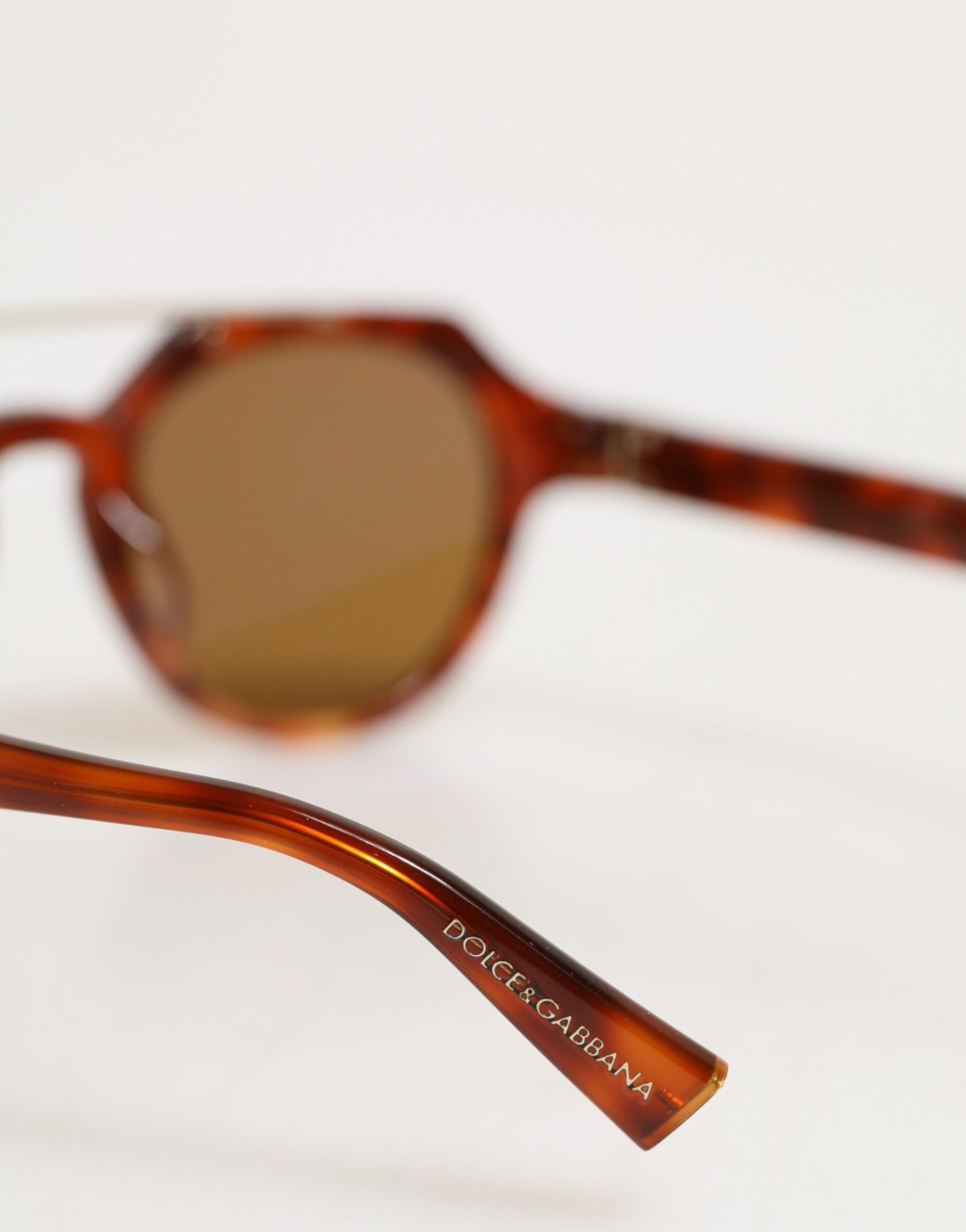 Dolce & Gabbana DG4313F Brune Skildpaddeskjoldssolbriller med Pilotstel