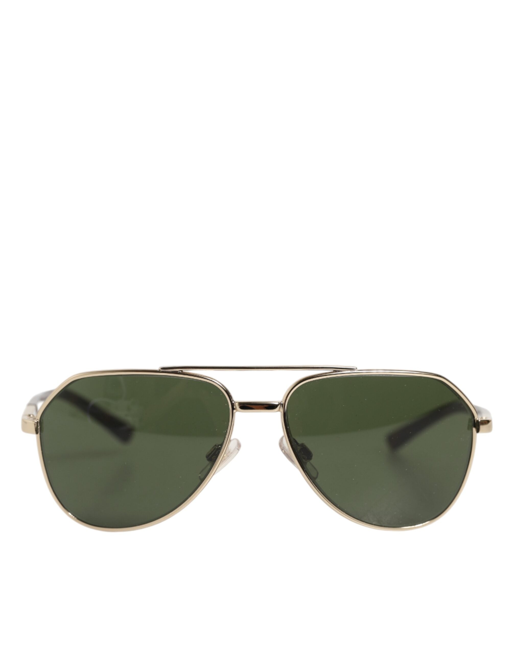 Dolce & Gabbana DG2125 Sølvfarvede Aviator Solbriller med Brillestel