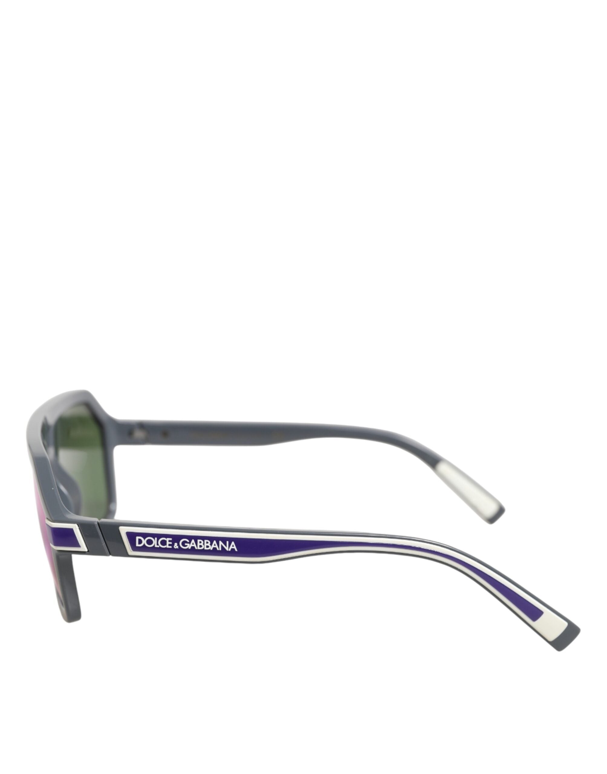 Dolce & Gabbana Blå Acetat Aviator Solbriller