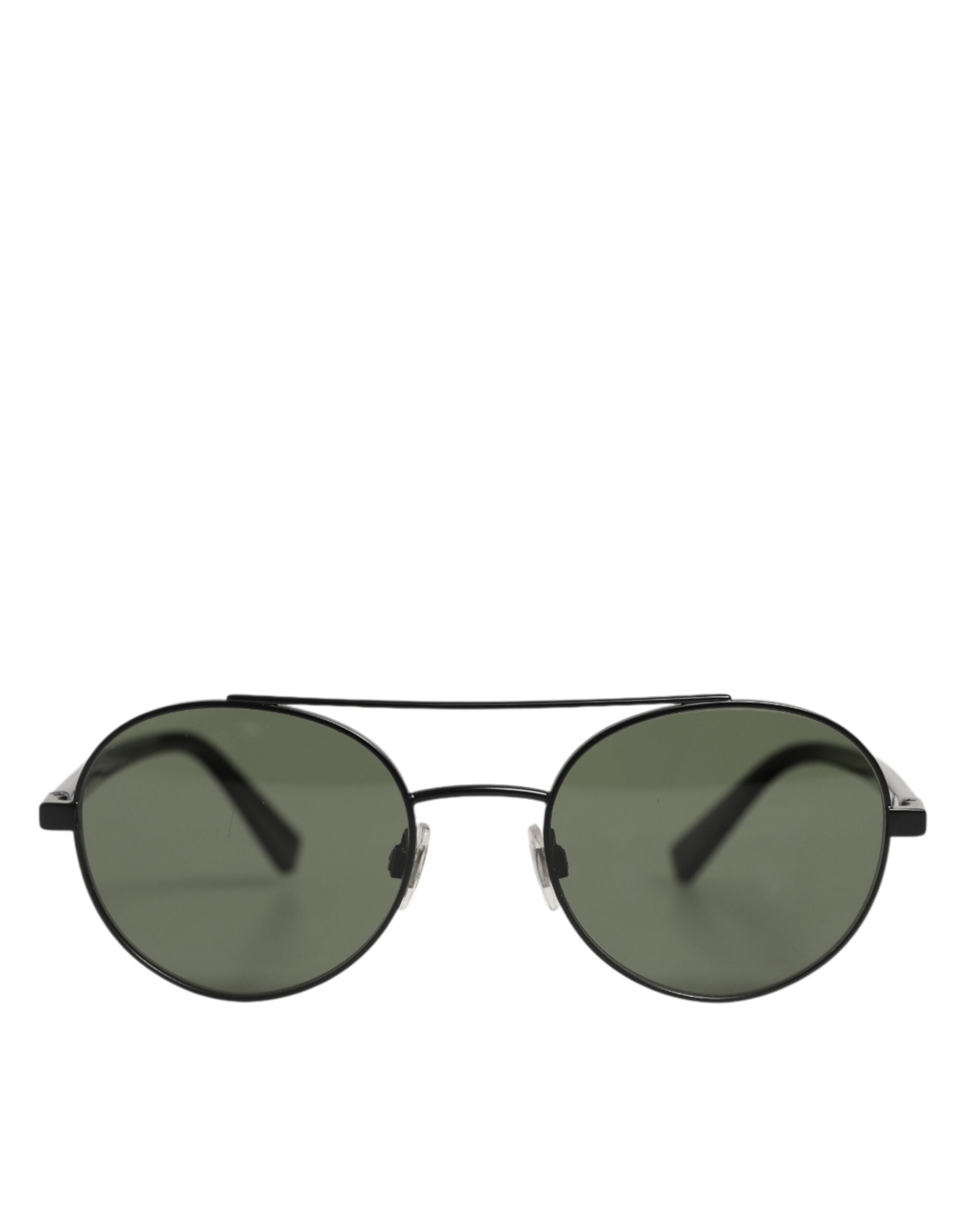 Dolce &amp; Gabbana Matte Black Stålbåge Grå Glas Solglasögon