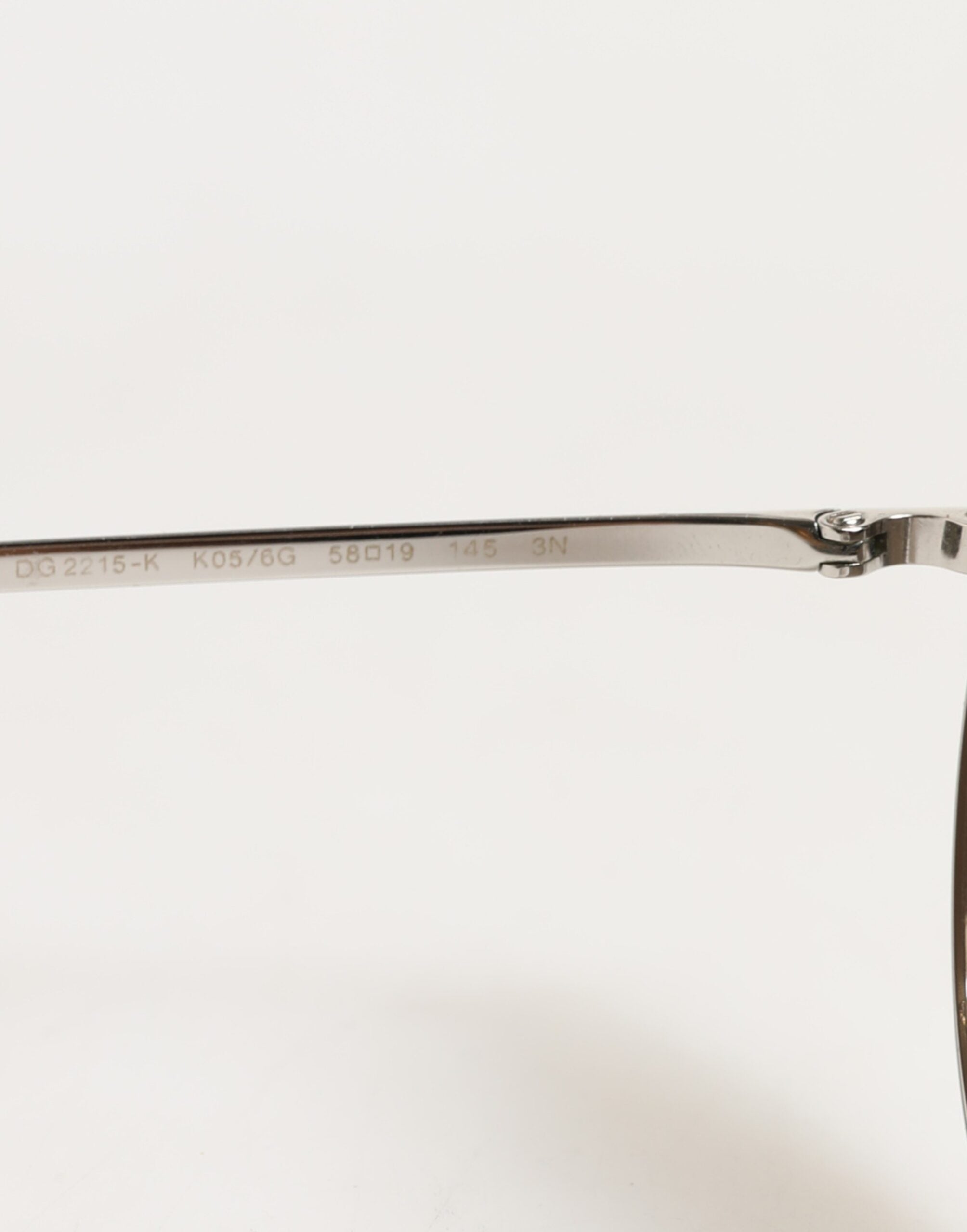 Dolce & Gabbana DG2215K Sølvfarvede Metal Runde Solbriller