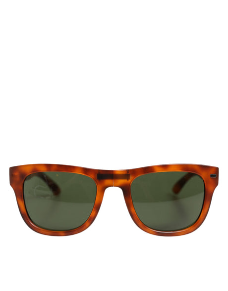 Dolce &amp; Gabbana DG6089 Havana solbriller med fuld kant og runde linser, foldbare