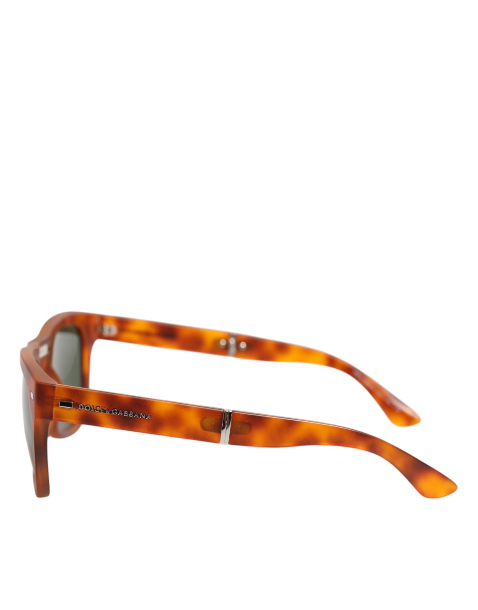 Dolce &amp; Gabbana DG6089 Havana solbriller med fuld kant og runde linser, foldbare