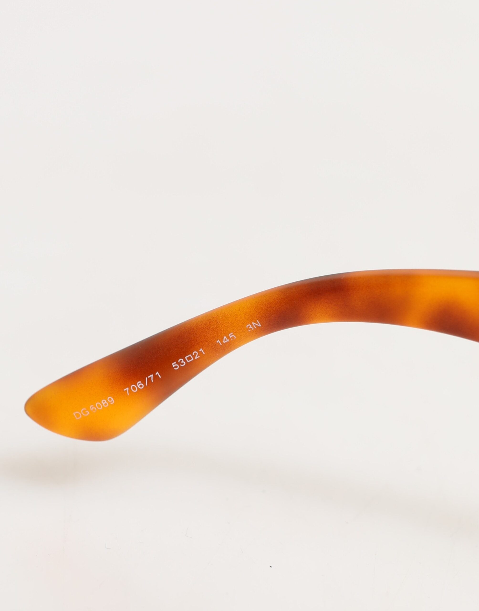 Dolce & Gabbana DG6089 Havana solbriller med fuld kant og runde linser, foldbare