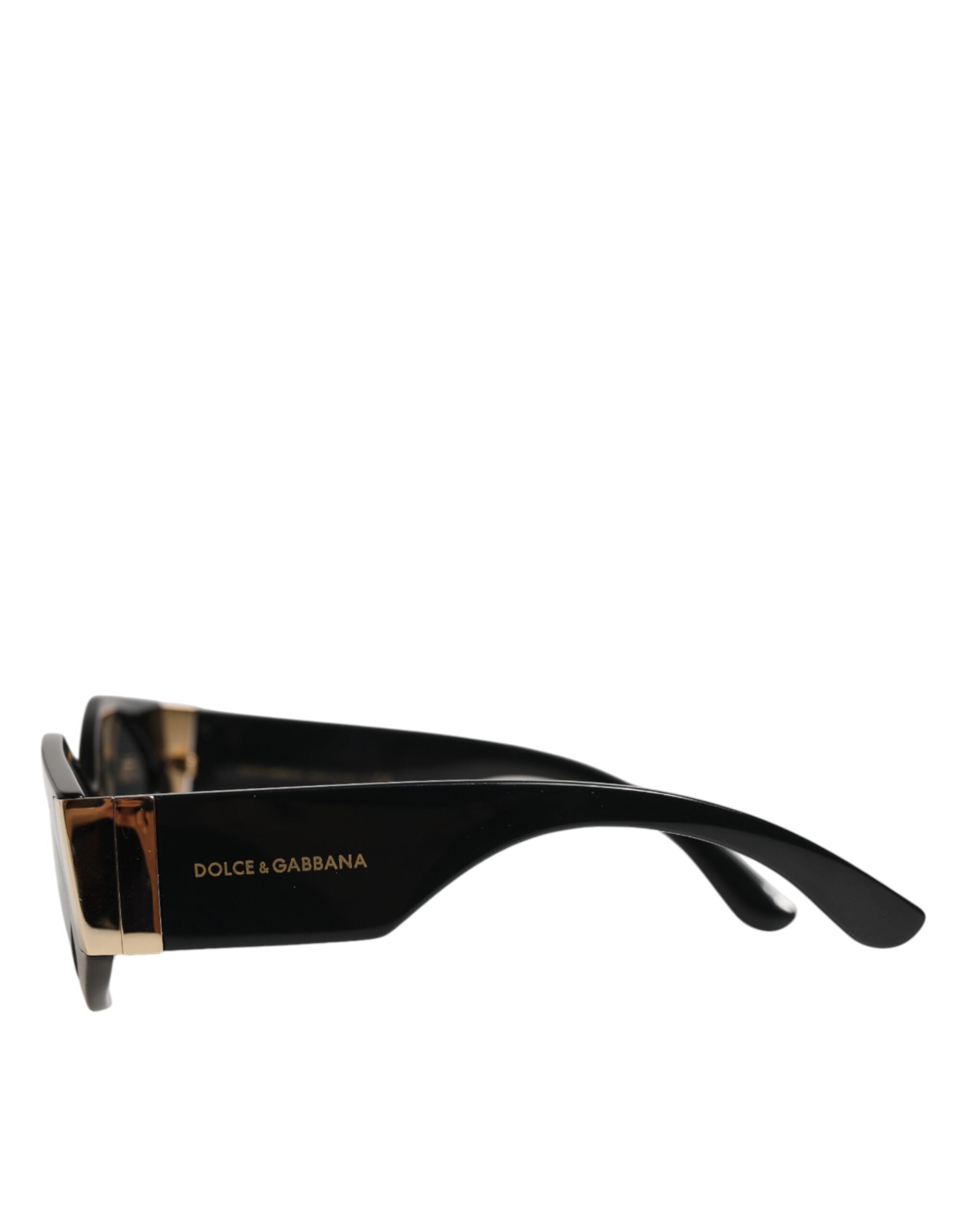 Dolce &amp; Gabbana DG4396 Grå Gradient Sorte Solbriller med Uregelmæssigt Stel