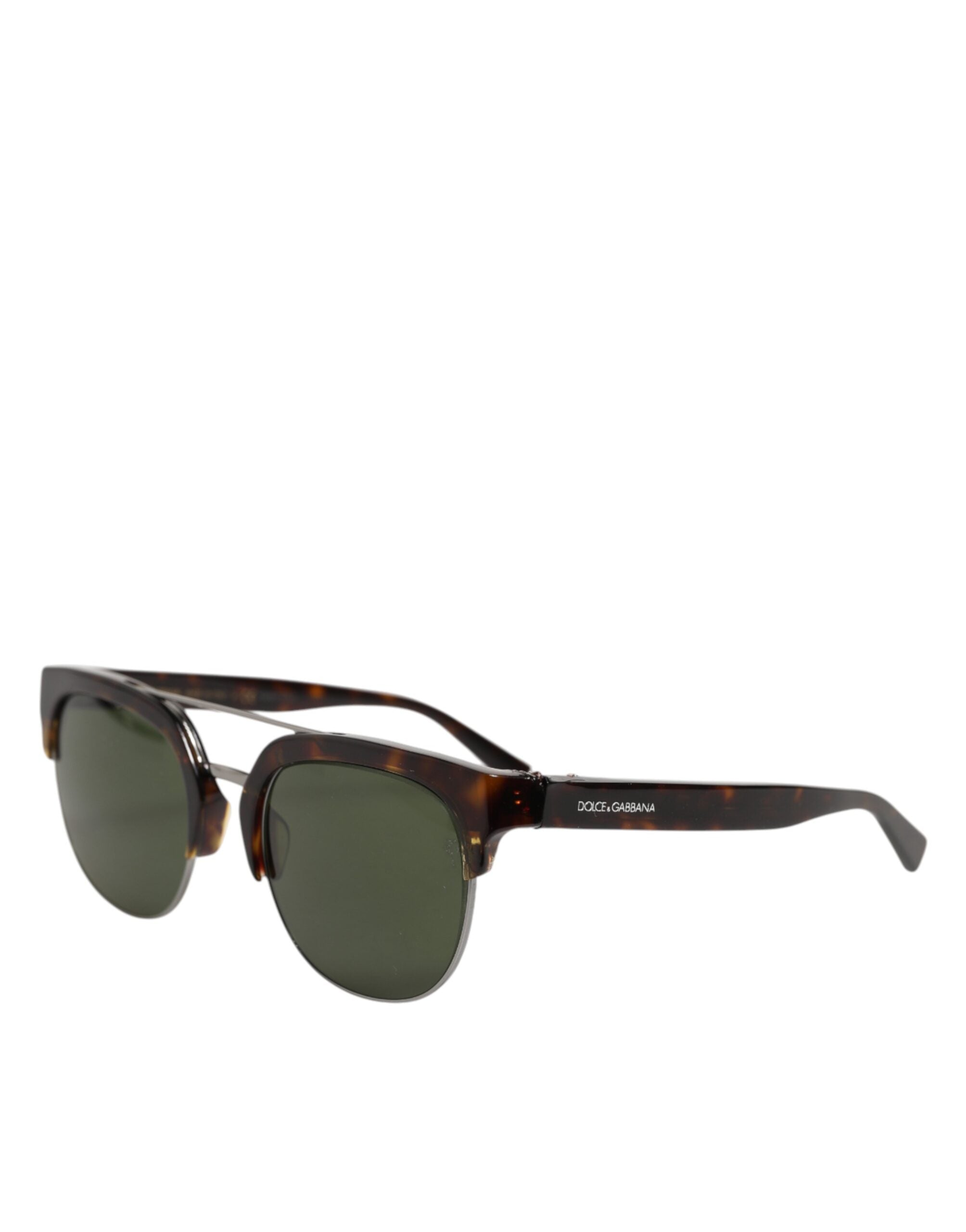 Dolce & Gabbana DG4317F Brune Skildpaddeskjoldssolbriller med Pilotstel