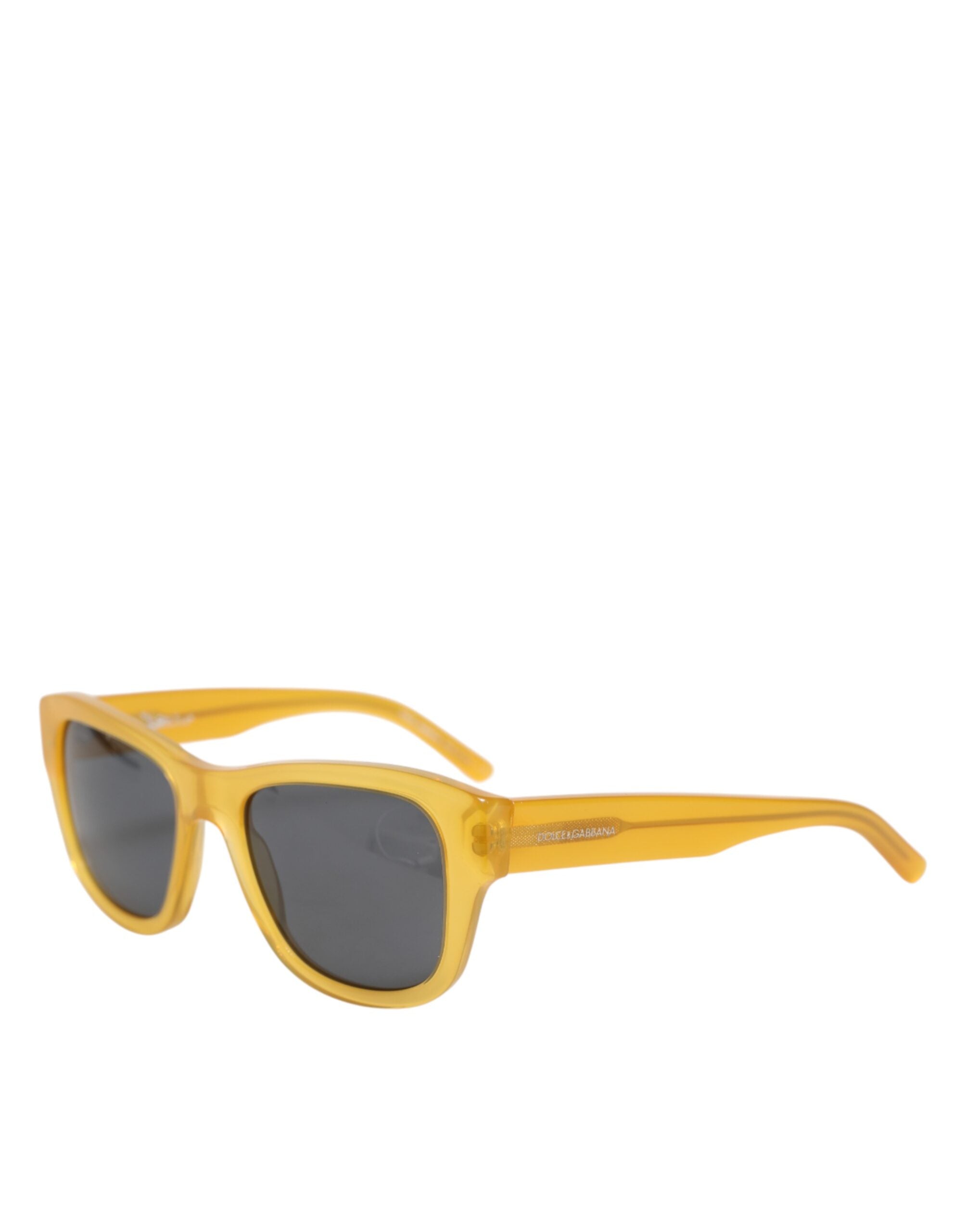 Dolce & Gabbana DG4177 solbriller med honningfarvet acetat og sorte tonede glas