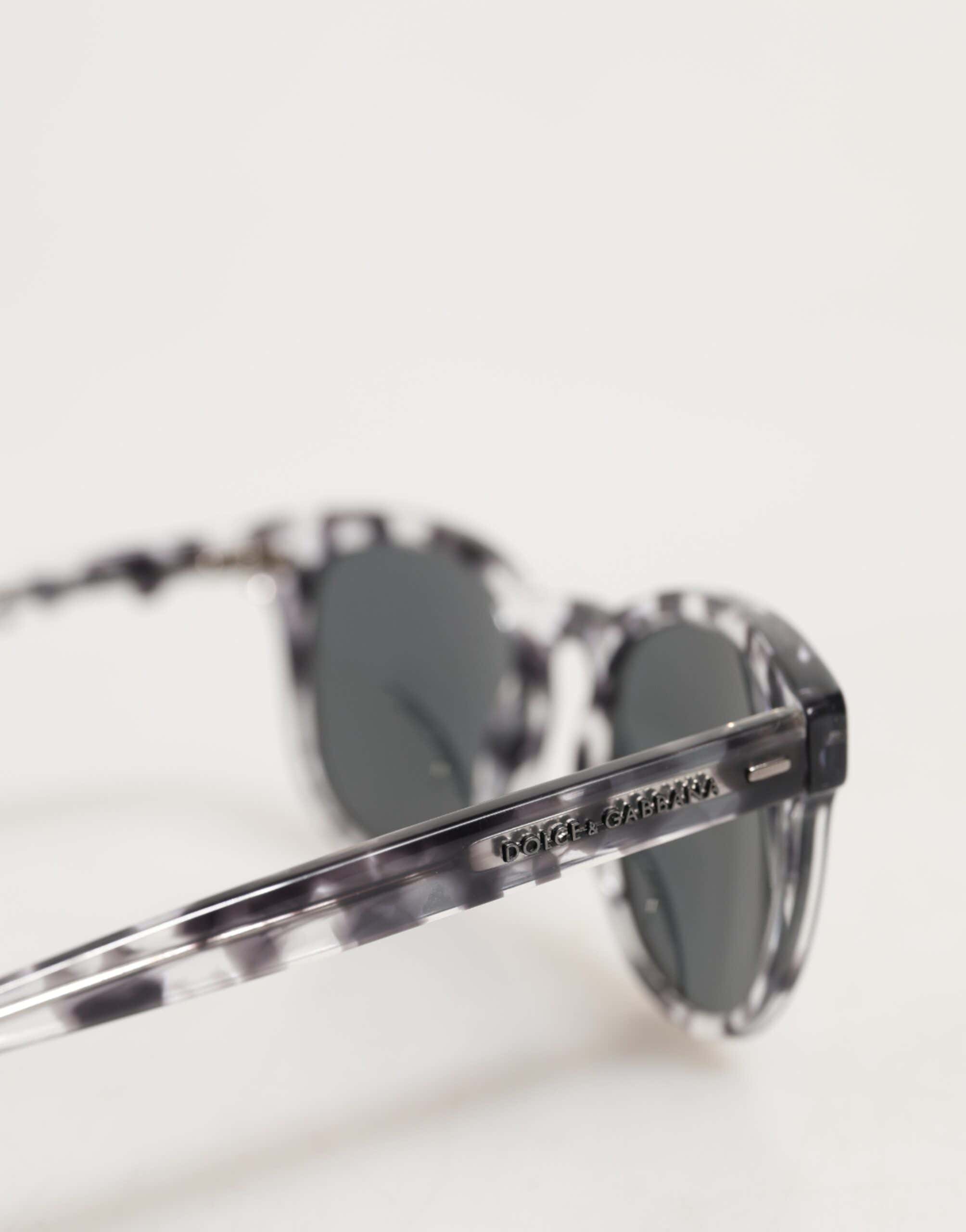 Dolce &amp; Gabbana DG4254 Havana solglasögon med klara svarta tonade glas