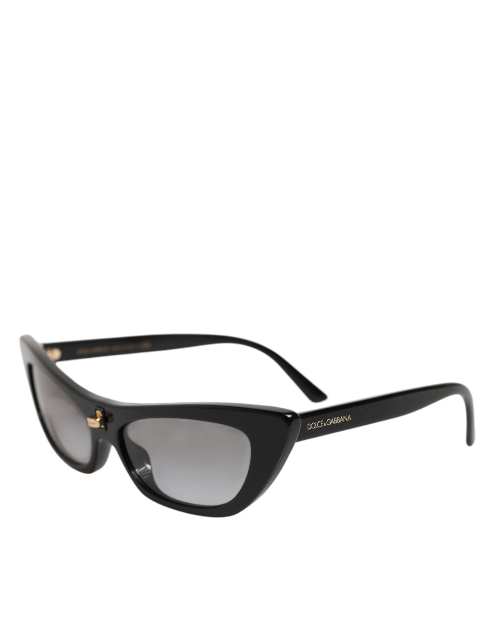 Dolce &amp; Gabbana Sorte Re-Edition DNA Cat Eye-solbriller med stel