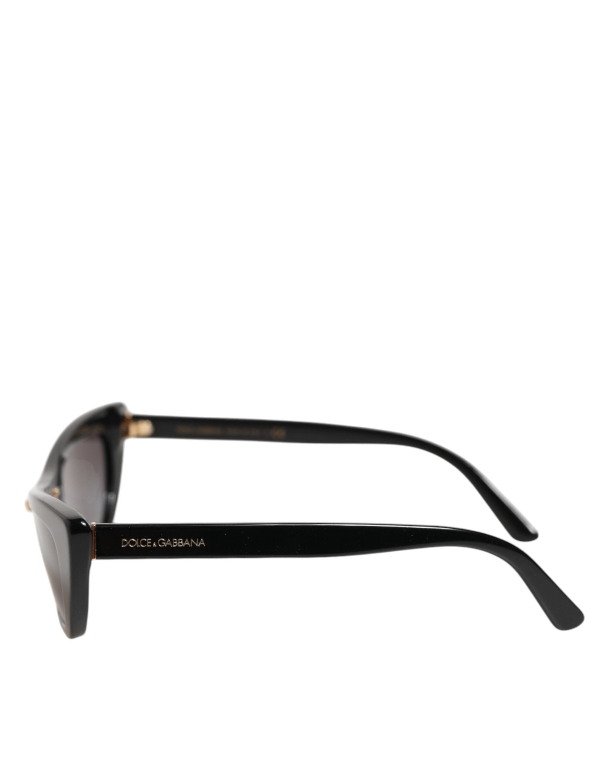 Dolce &amp; Gabbana Sorte Re-Edition DNA Cat Eye-solbriller med stel