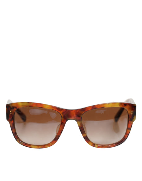 Dolce &amp; Gabbana DG4338F Brune Havana Solbriller med Runde Linser og Fuldkant
