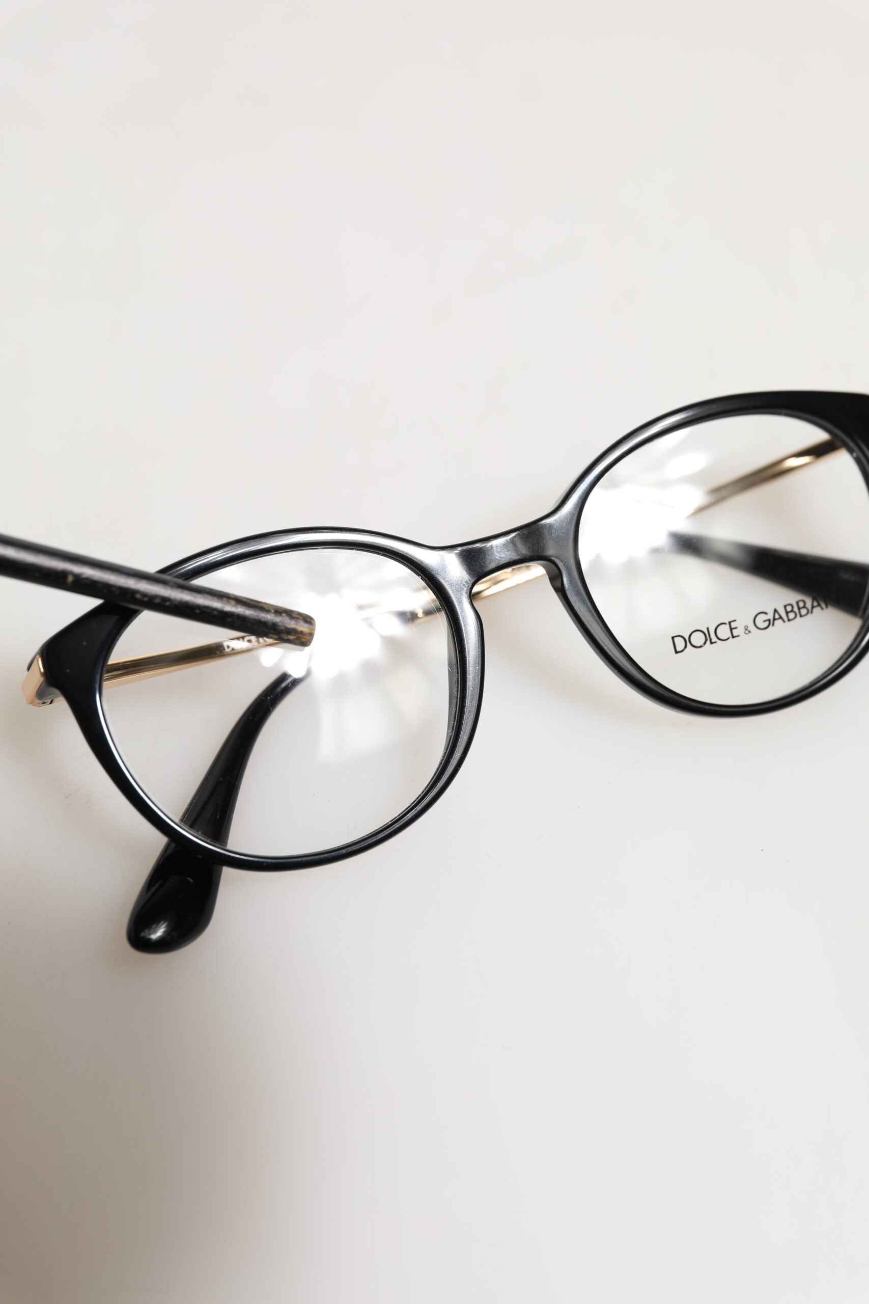 Dolce &amp; Gabbana DG3242 sorte acetat cat eye-briller med læseglas