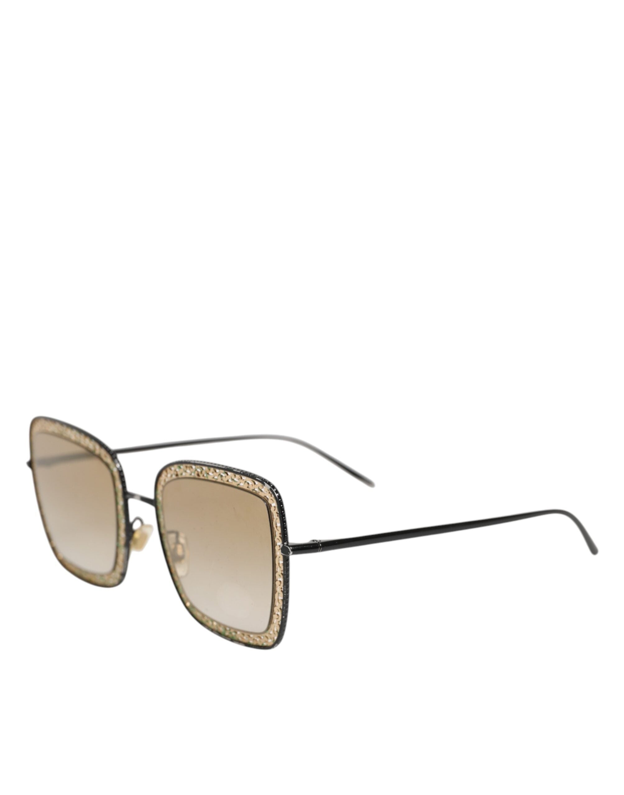 Dolce & Gabbana DG2225 Sorte Guld Blonde Stel Brune Gradient Solbriller