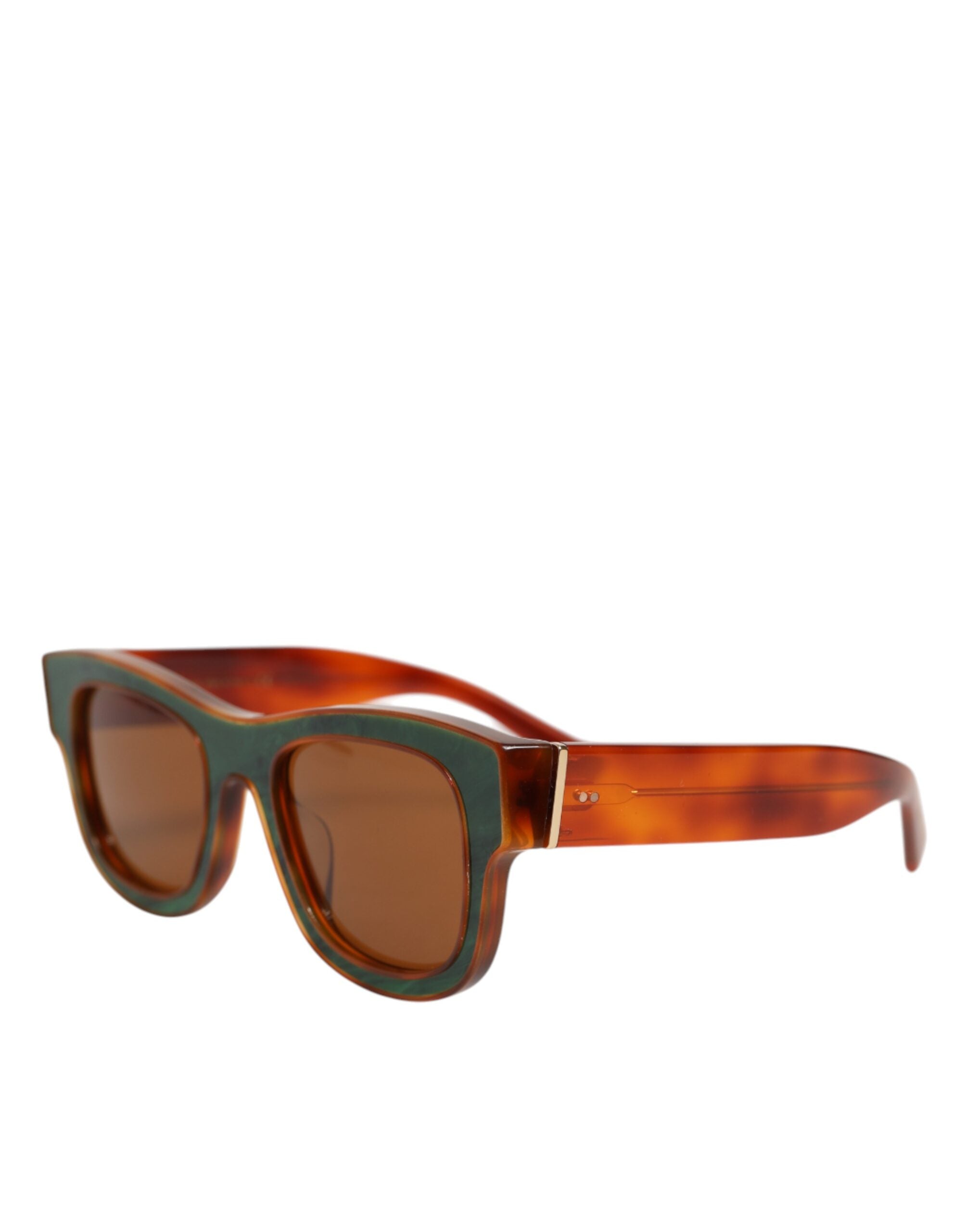 Dolce & Gabbana DG4391 Grønbrune Acetat Firkantede Stel Unisex Solbriller