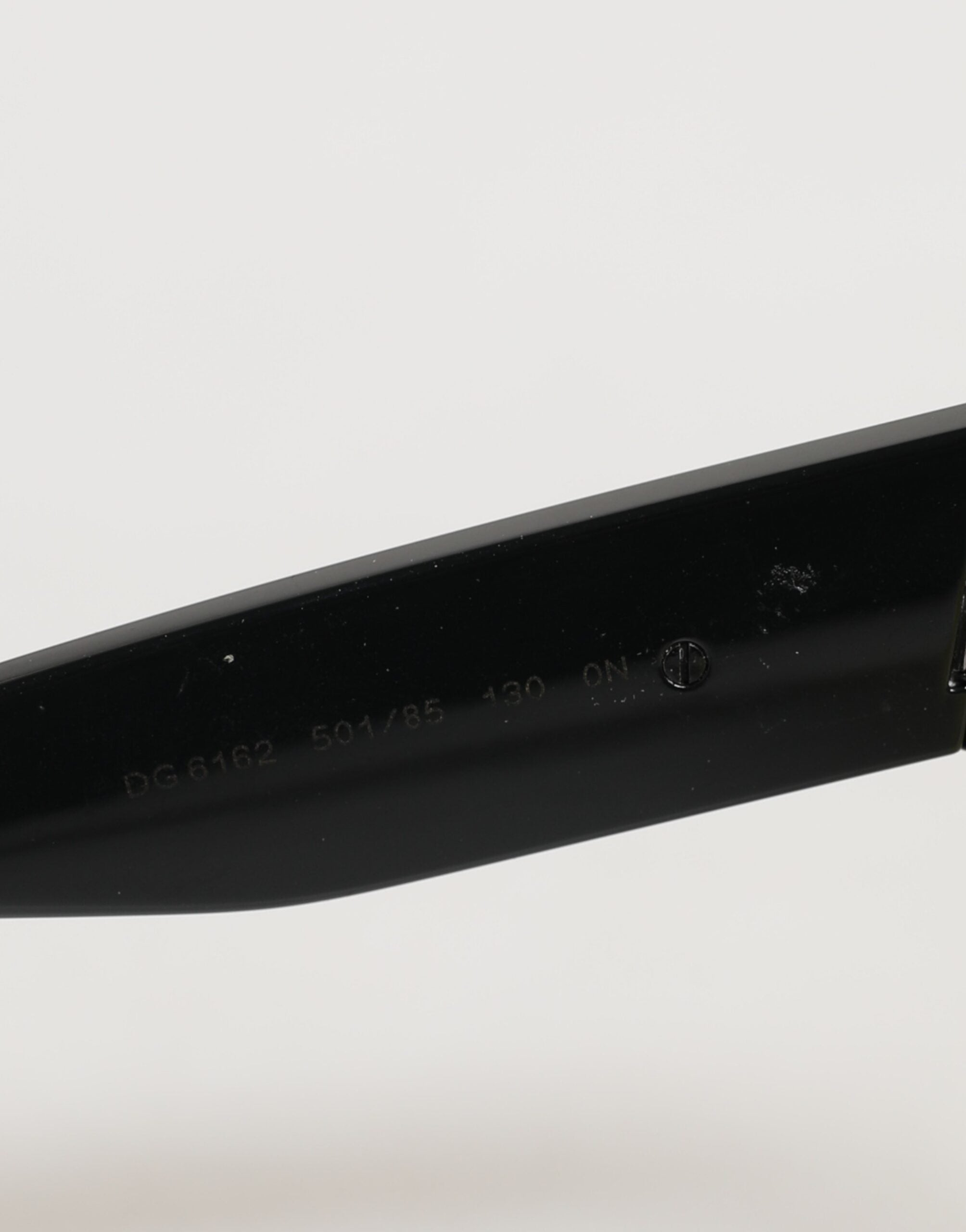 Dolce & Gabbana DG6162 Shield Sort Gul Hvid Polyamid Solbriller