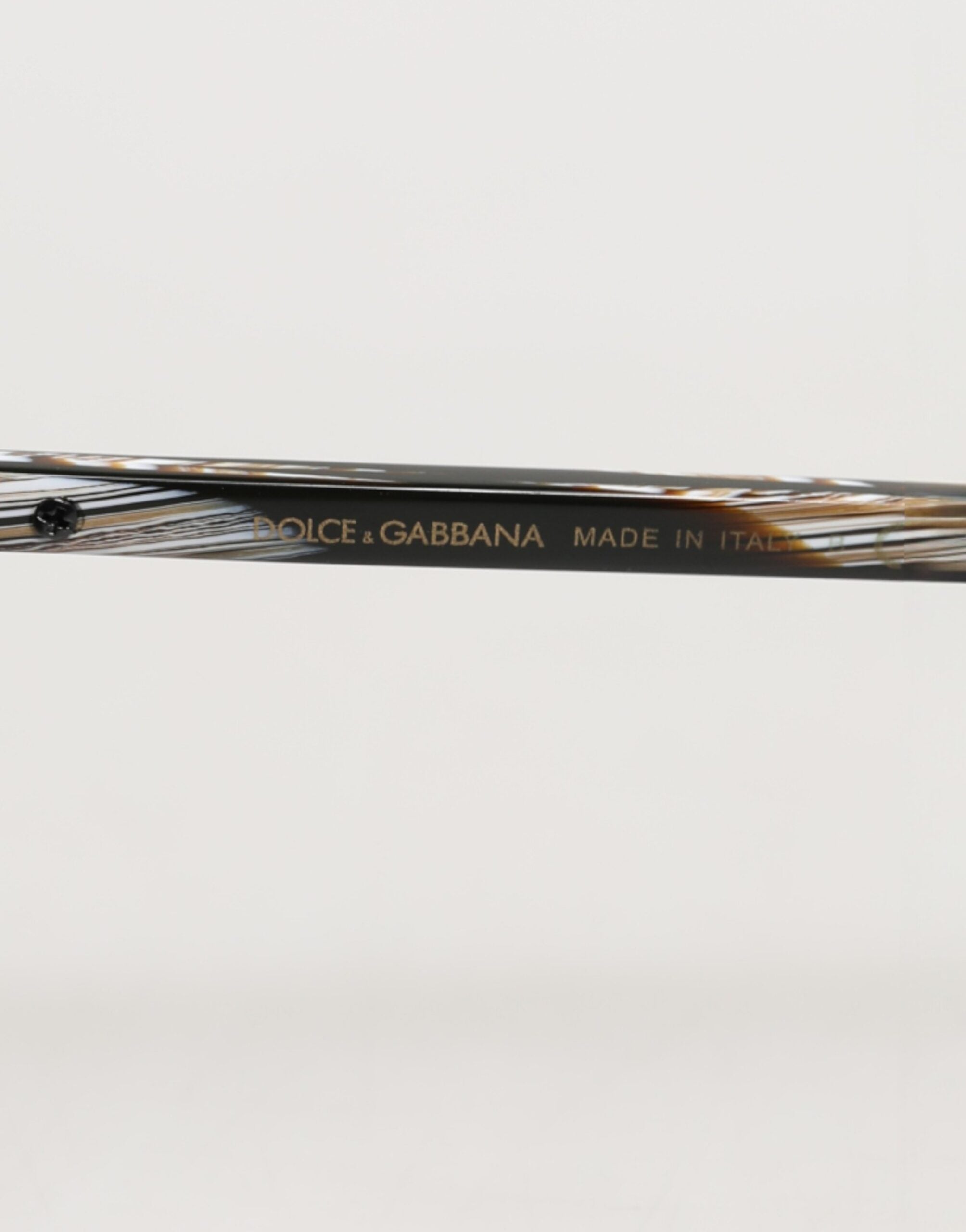 Dolce & Gabbana Modificerede Aviator Stribede Brune Acetat Gradient Solbriller