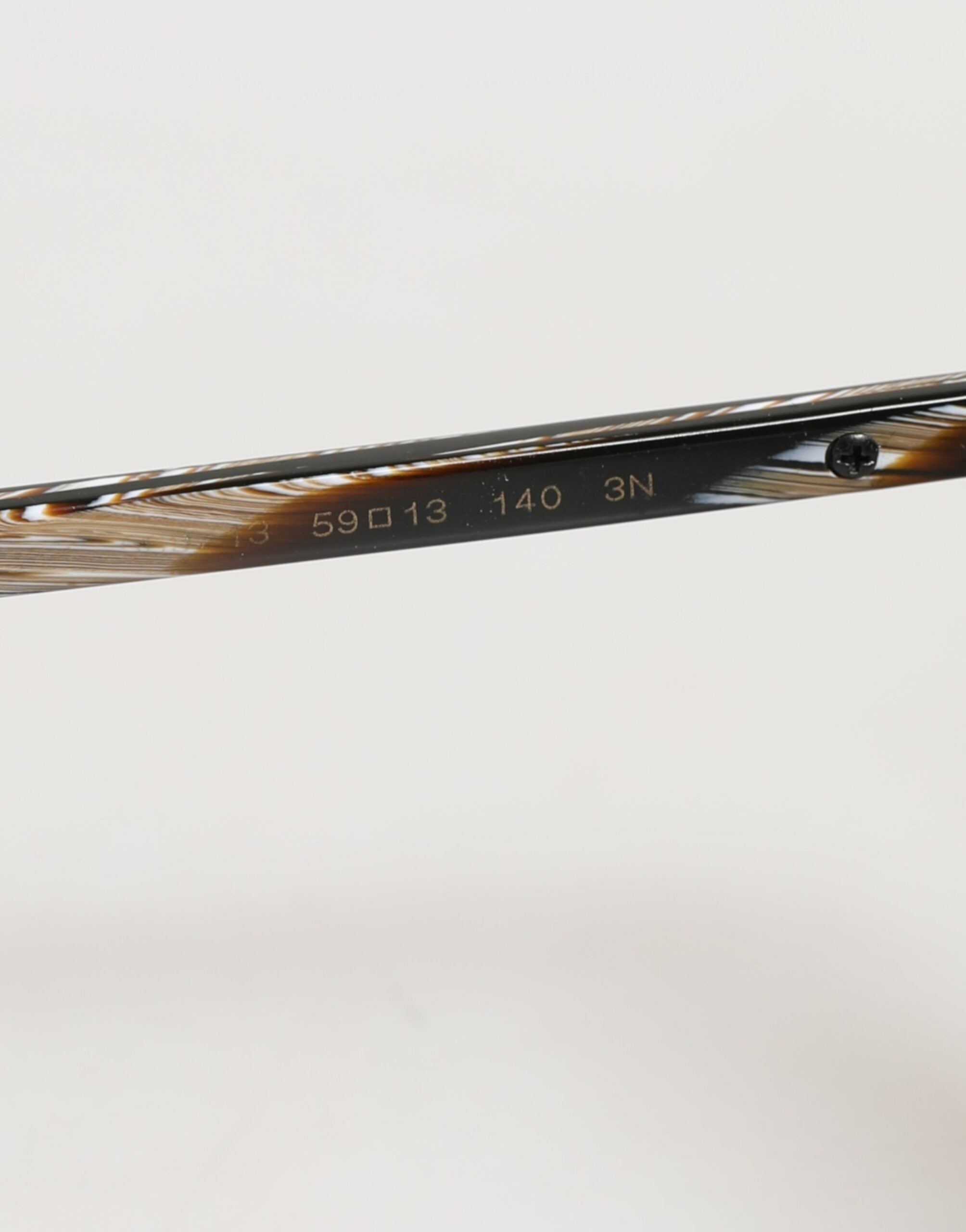 Dolce & Gabbana Modificerede Aviator Stribede Brune Acetat Gradient Solbriller