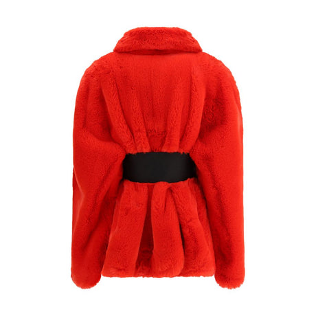 Balenciaga Wrap Faux Fur Coat