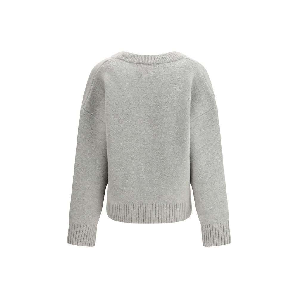 Ami Paris Grå Alpaca Vicugna Pacos Cardigan