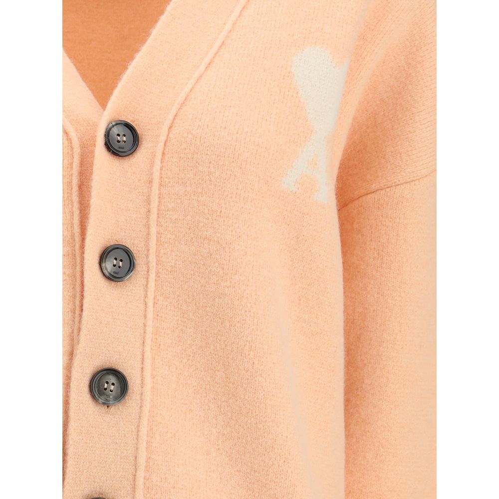 Ami Paris Multicolor Alpaca Vicugna Pacos Cardigan