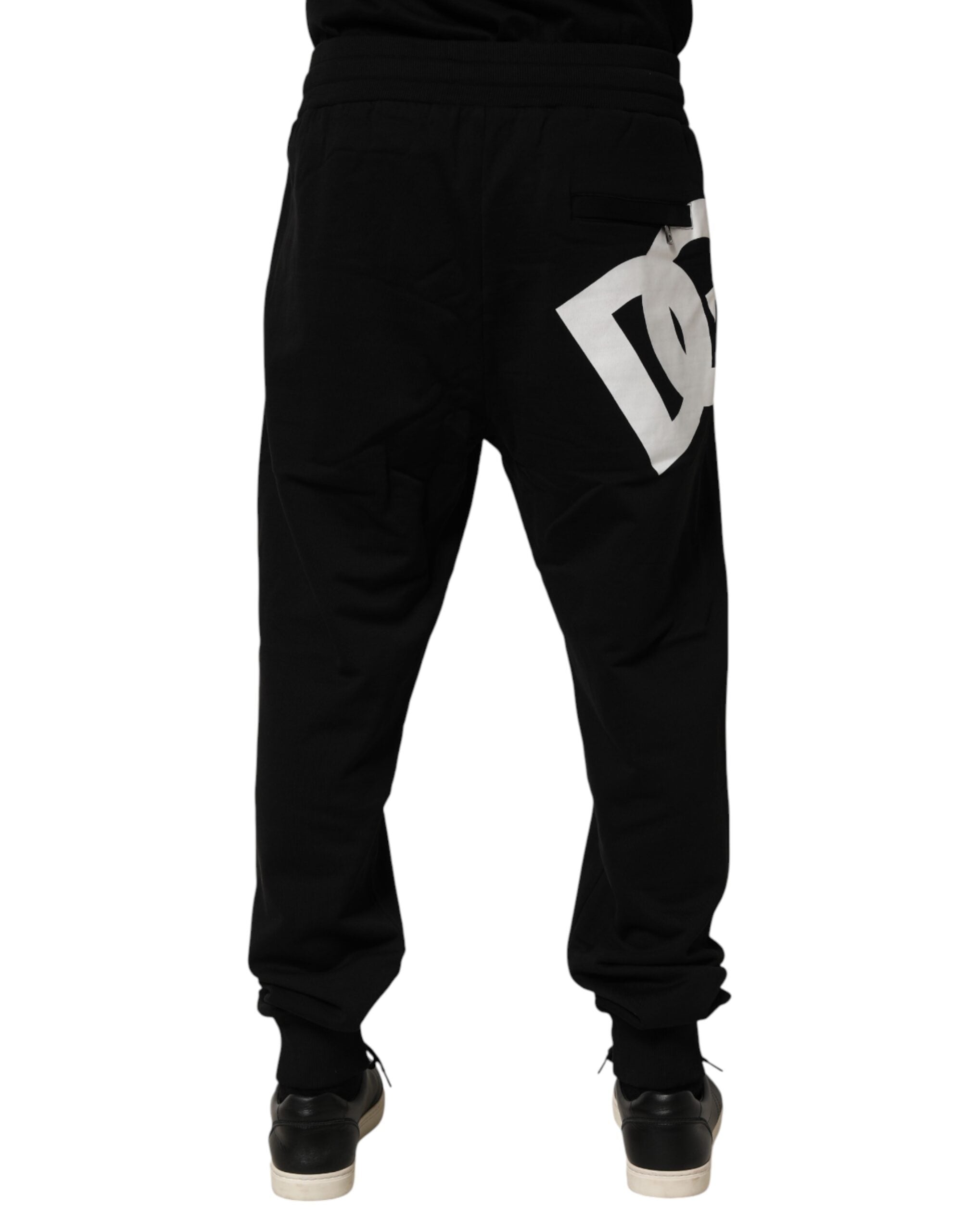 Dolce & Gabbana Sorte DG Logo Joggingbukser i Bomuld