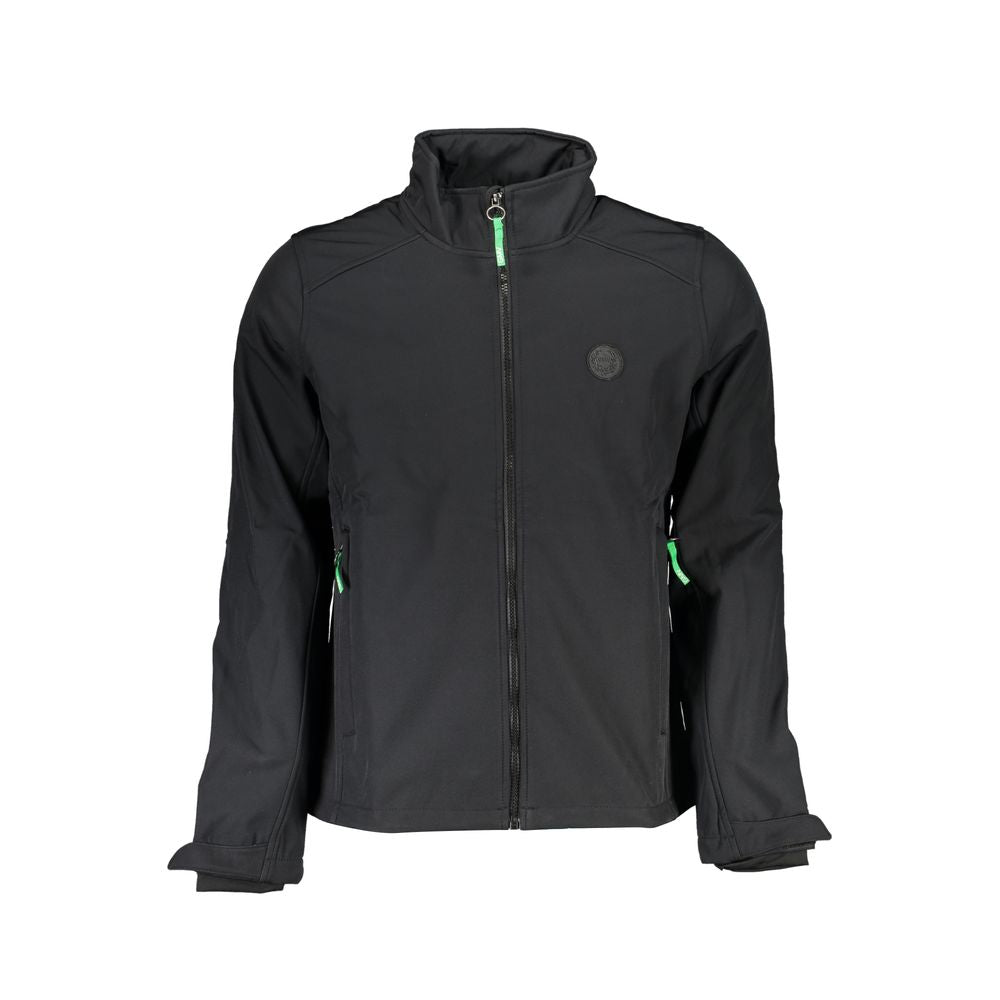 Gianmarco Venturi Black Polyester Jackets & Coat